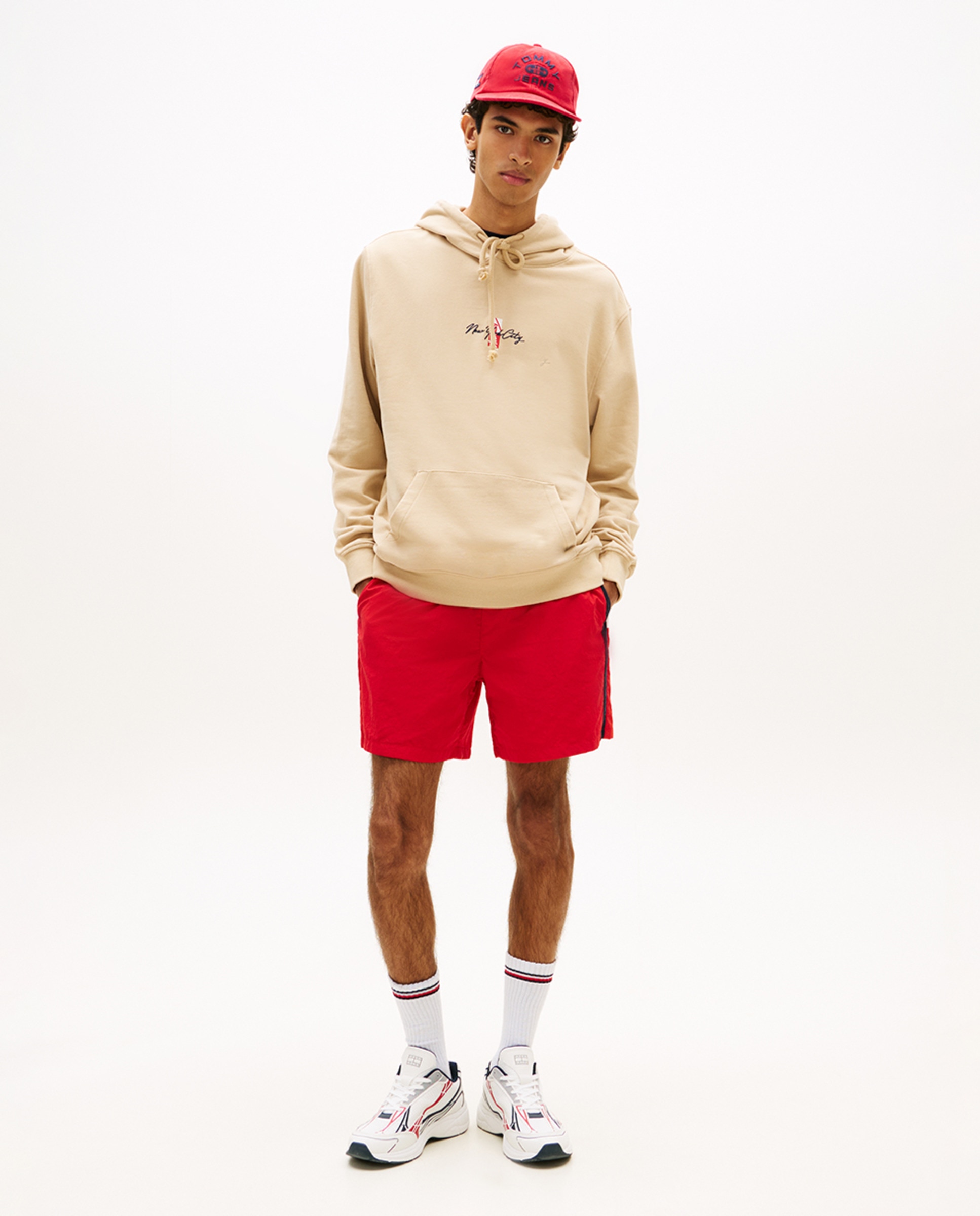 Sweatshirt Regular Fit com Capuz Bege-4