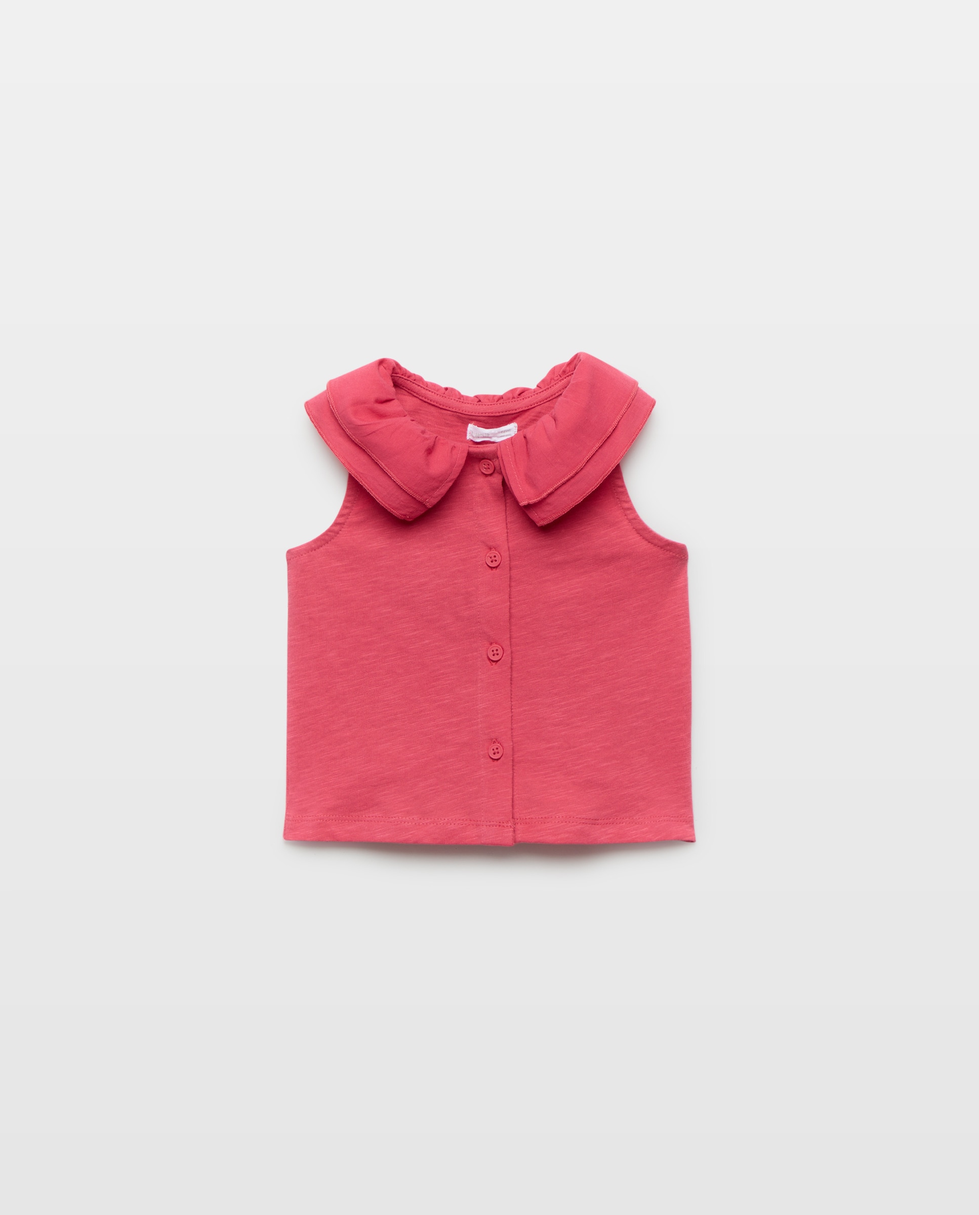 Imagen 0 de Camiseta bebé niña con doble cuello