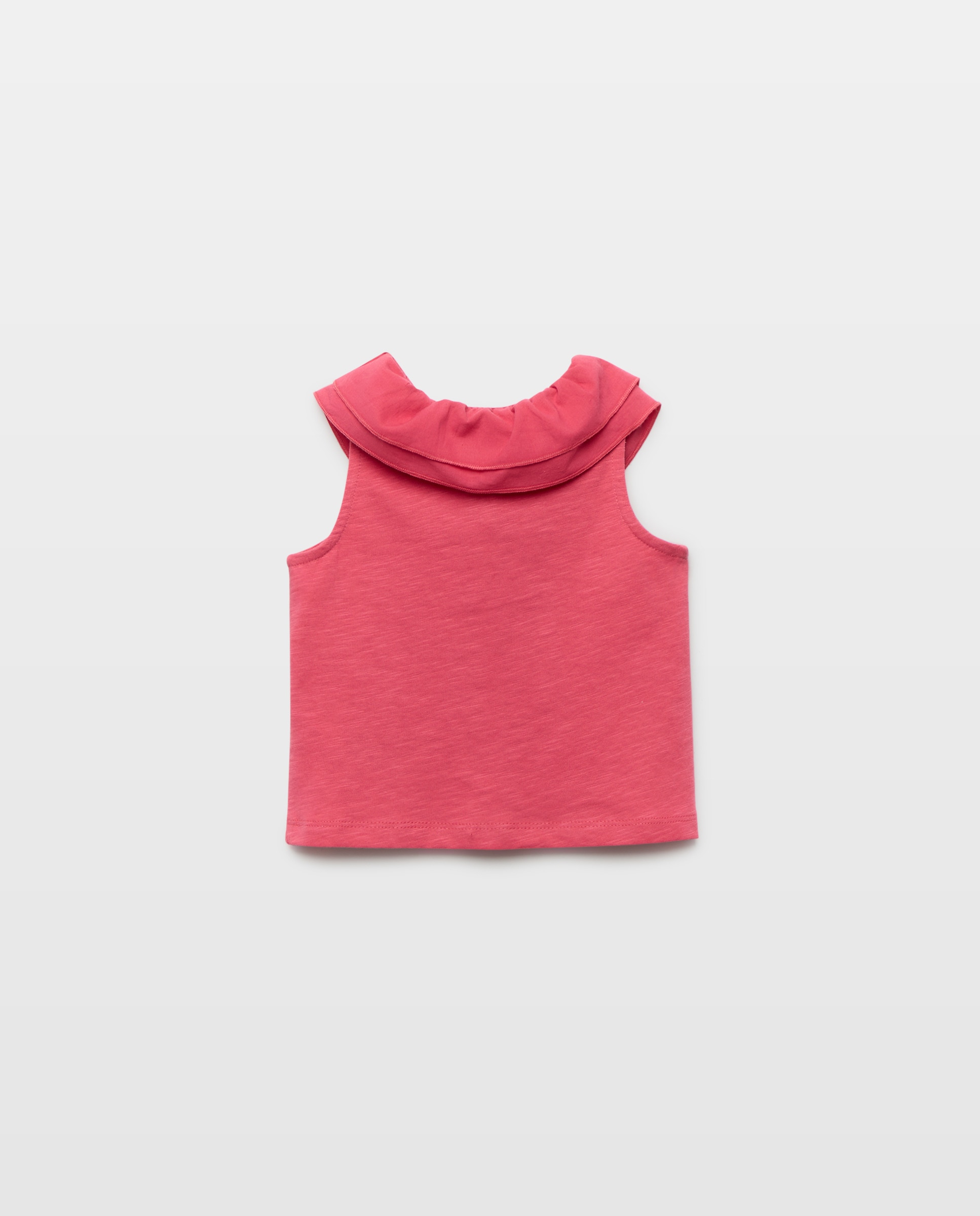 Camiseta bebé niña con doble cuello 630 Coral-2