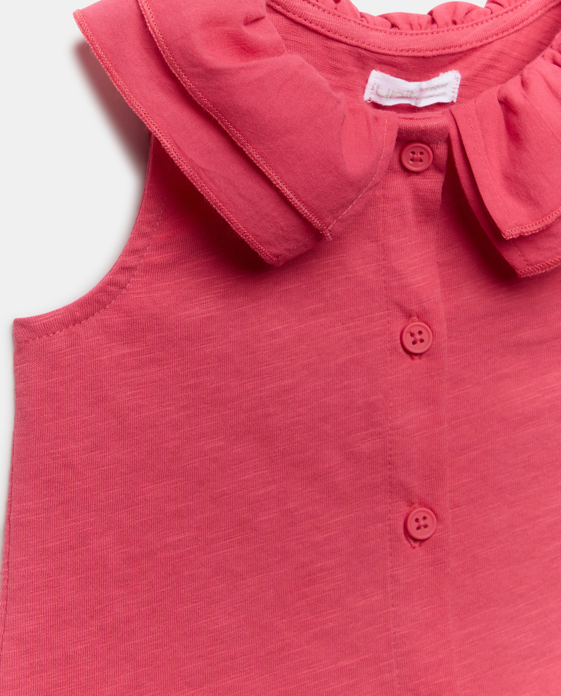 Camiseta bebé niña con doble cuello 630 Coral-3