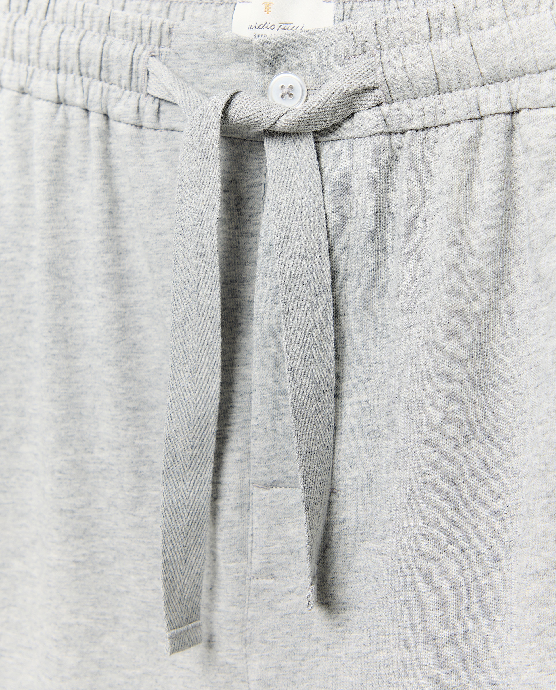 Calções de Pijama de Algodão Cinzento-5