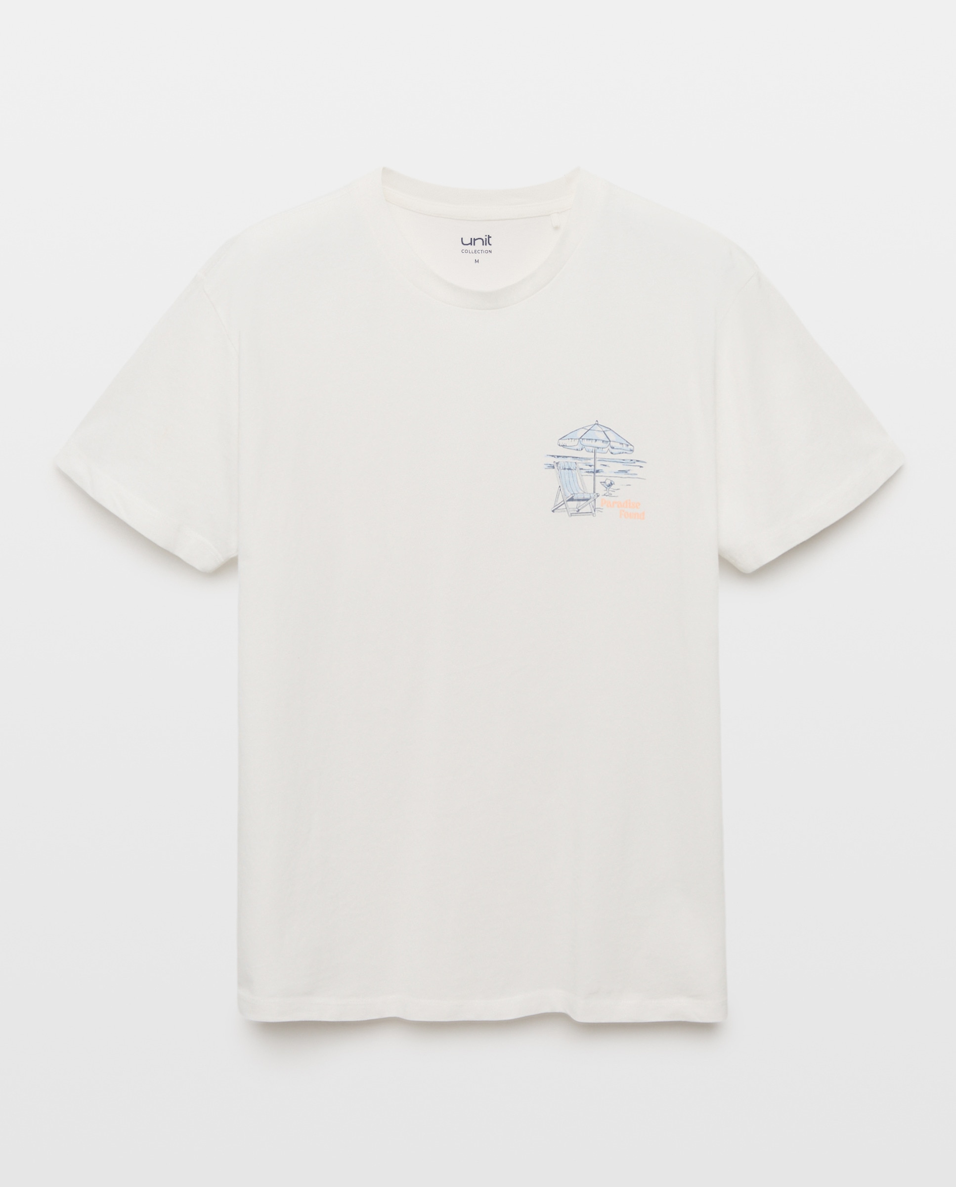 Camiseta de hombre manga corta Paradise Found 120 Crudo-4