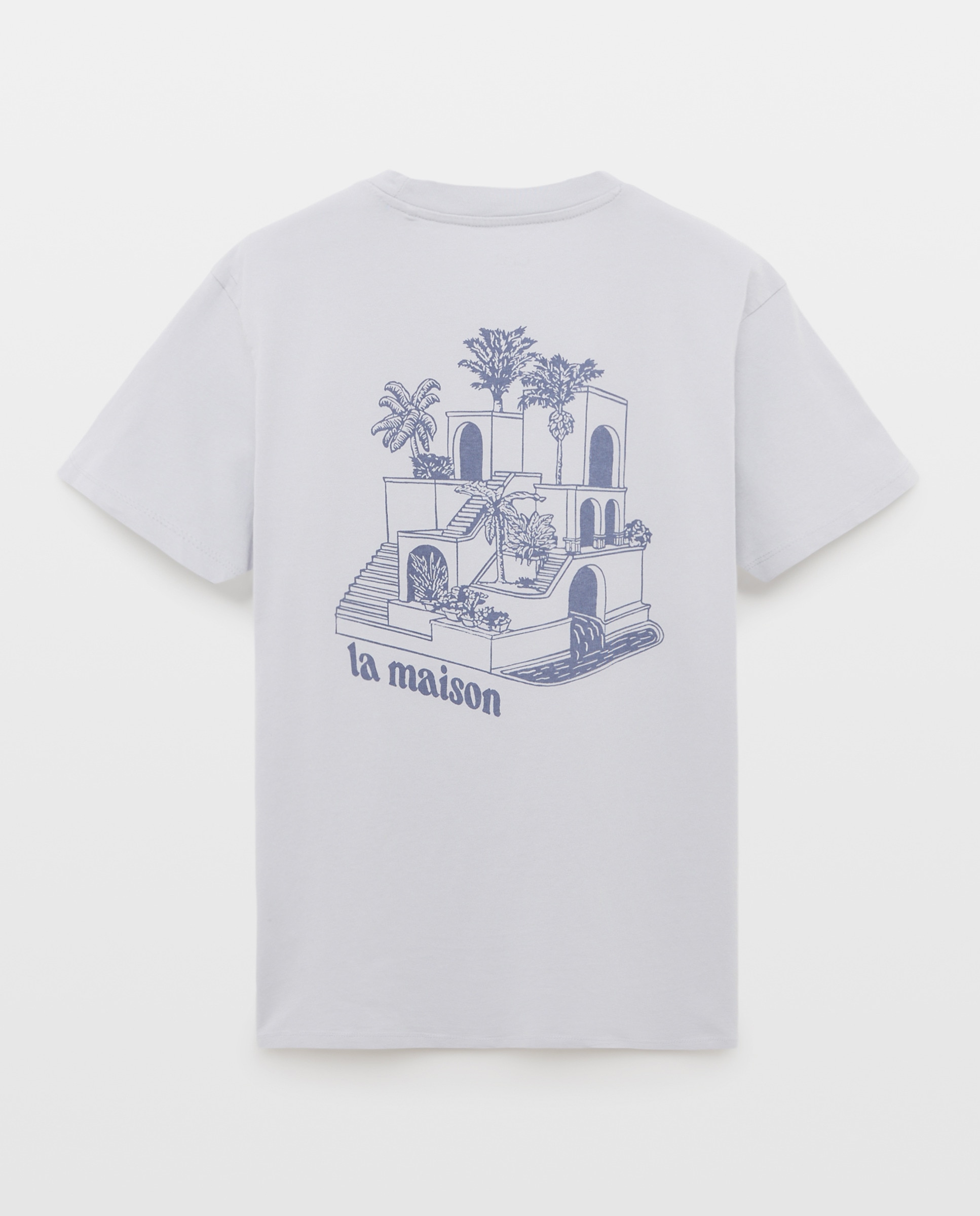Camiseta de hombre manga corta la maison 410 Azul claro-5