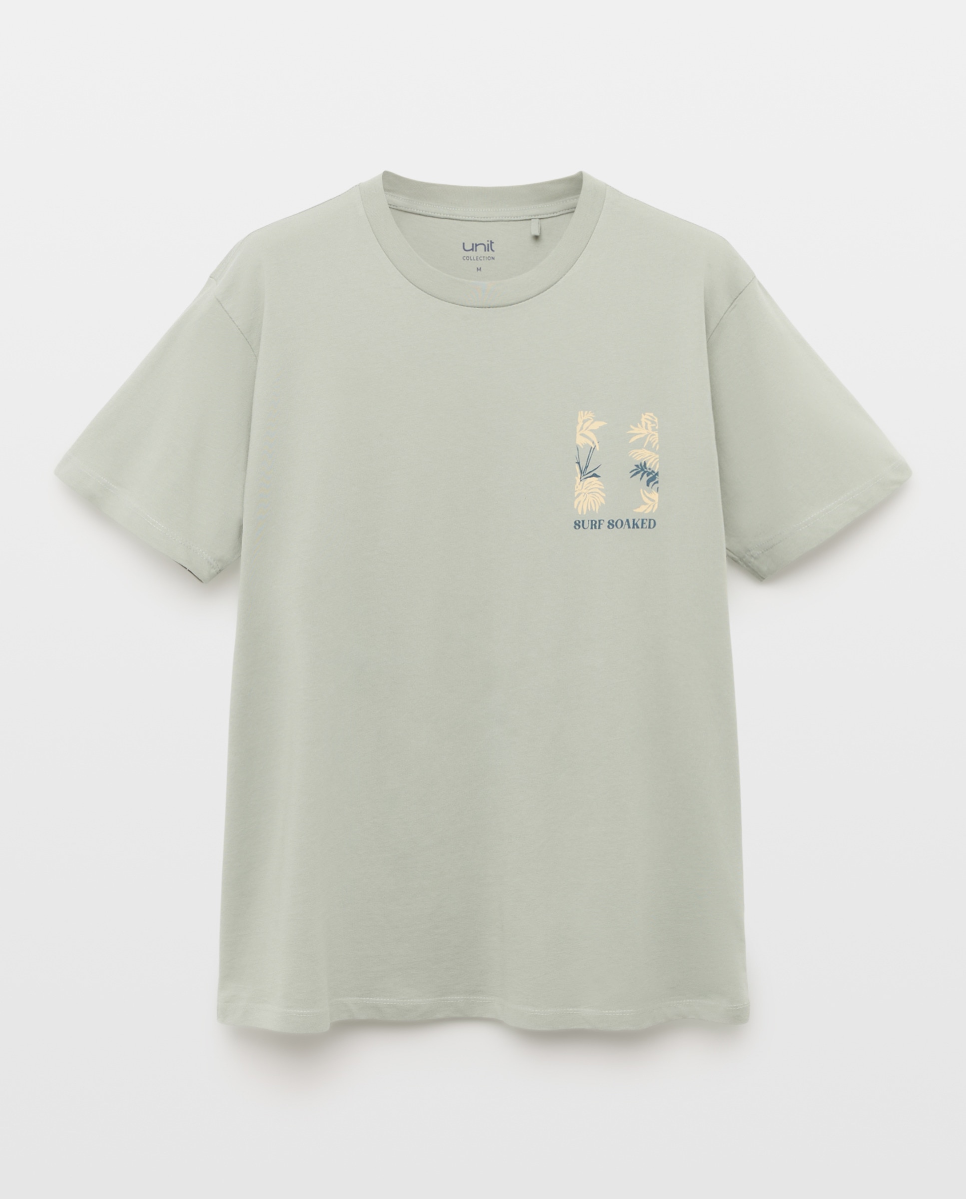 Camiseta de hombre manga corta SURF SOAKED 510 Verde claro-4
