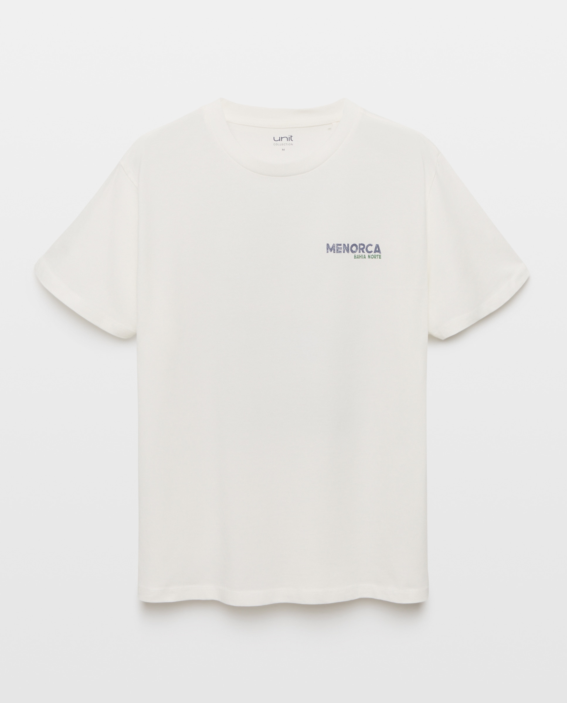 Camiseta de hombre manga corta MENORCA Bahia Norte 120 Crudo-4