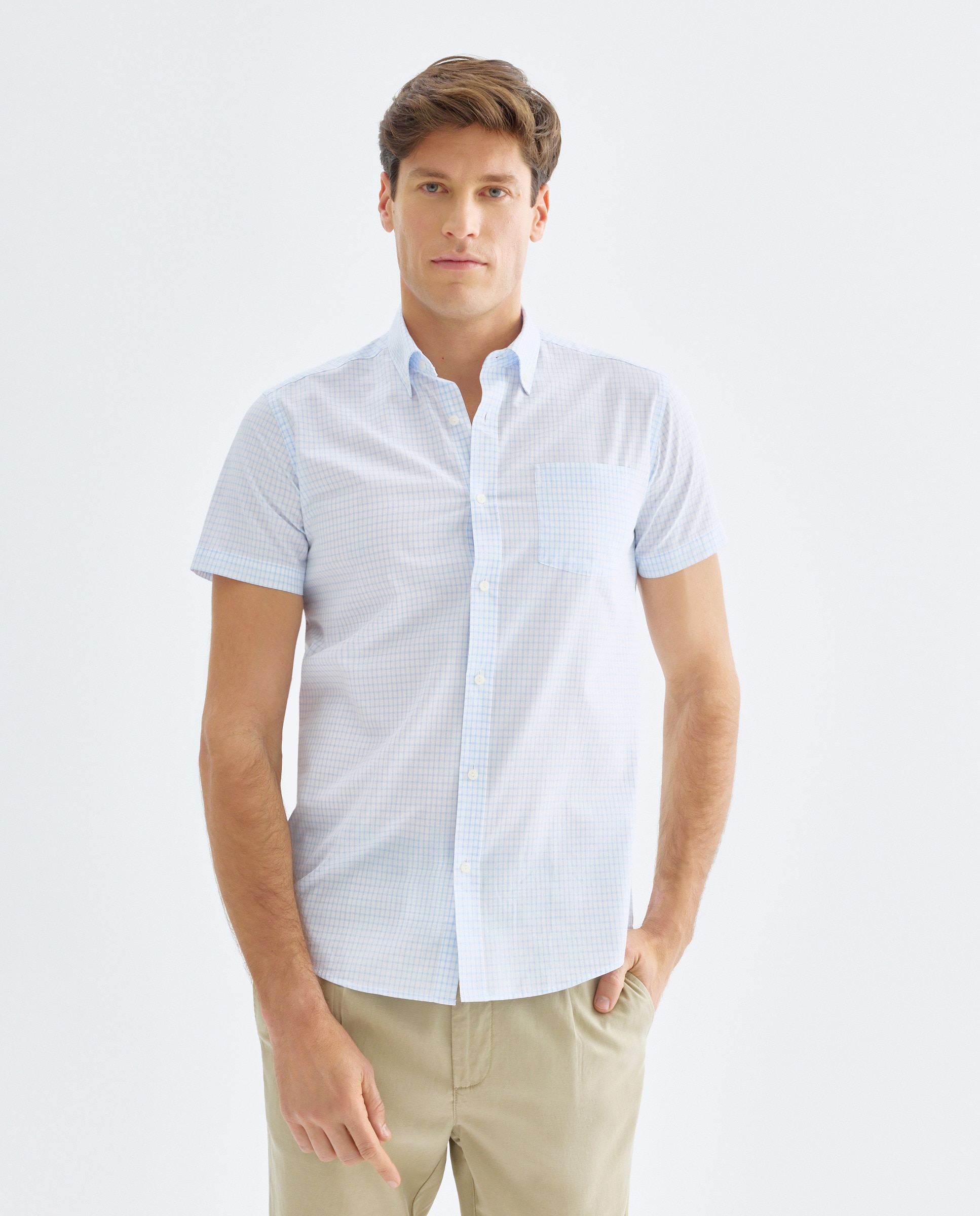 Imagen 0 de Camisa sport manga corta hombre fácil plancha