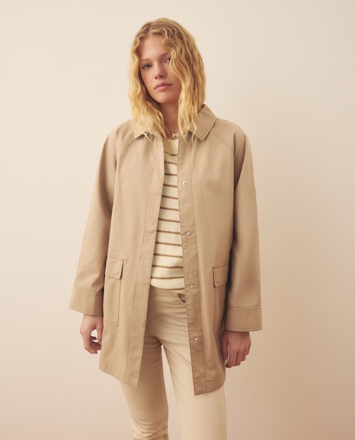 Imagem 0 de Parka Comprida Lisa para a Chuva