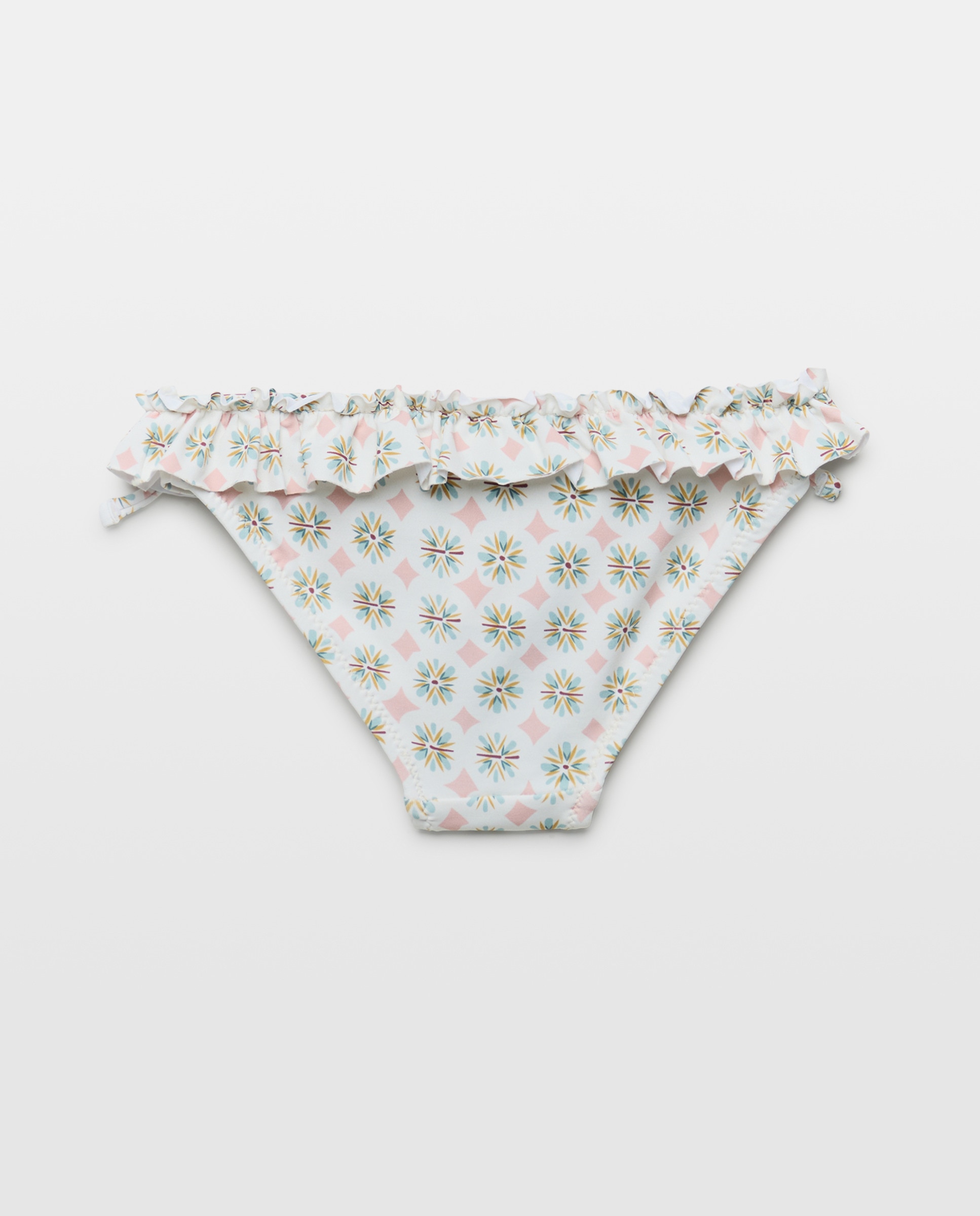 Cueca de Banho de Bebé Geo Especial Rosa-2
