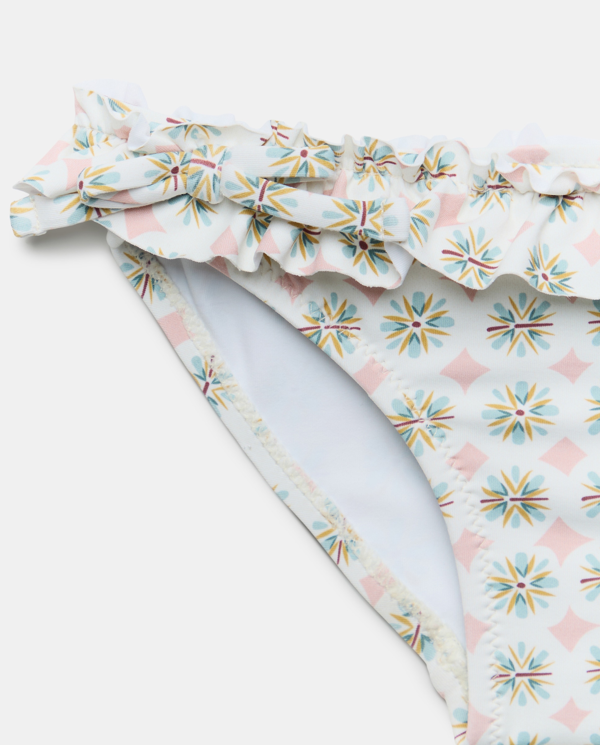 Cueca de Banho de Bebé Geo Especial Rosa-3