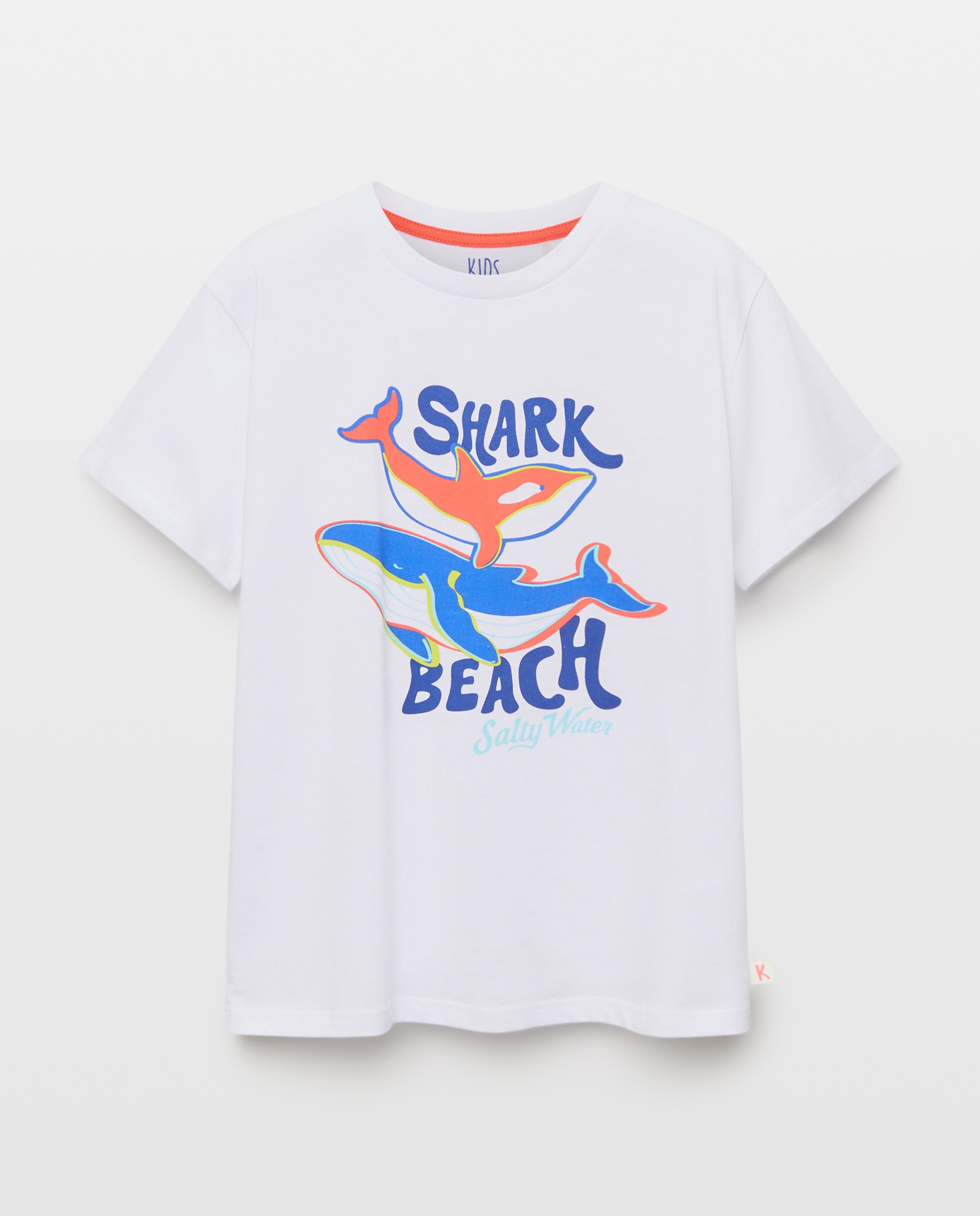 T-shirt de Algodão Joy Vários Tubarões Kids El Corte Inglés Branco-4