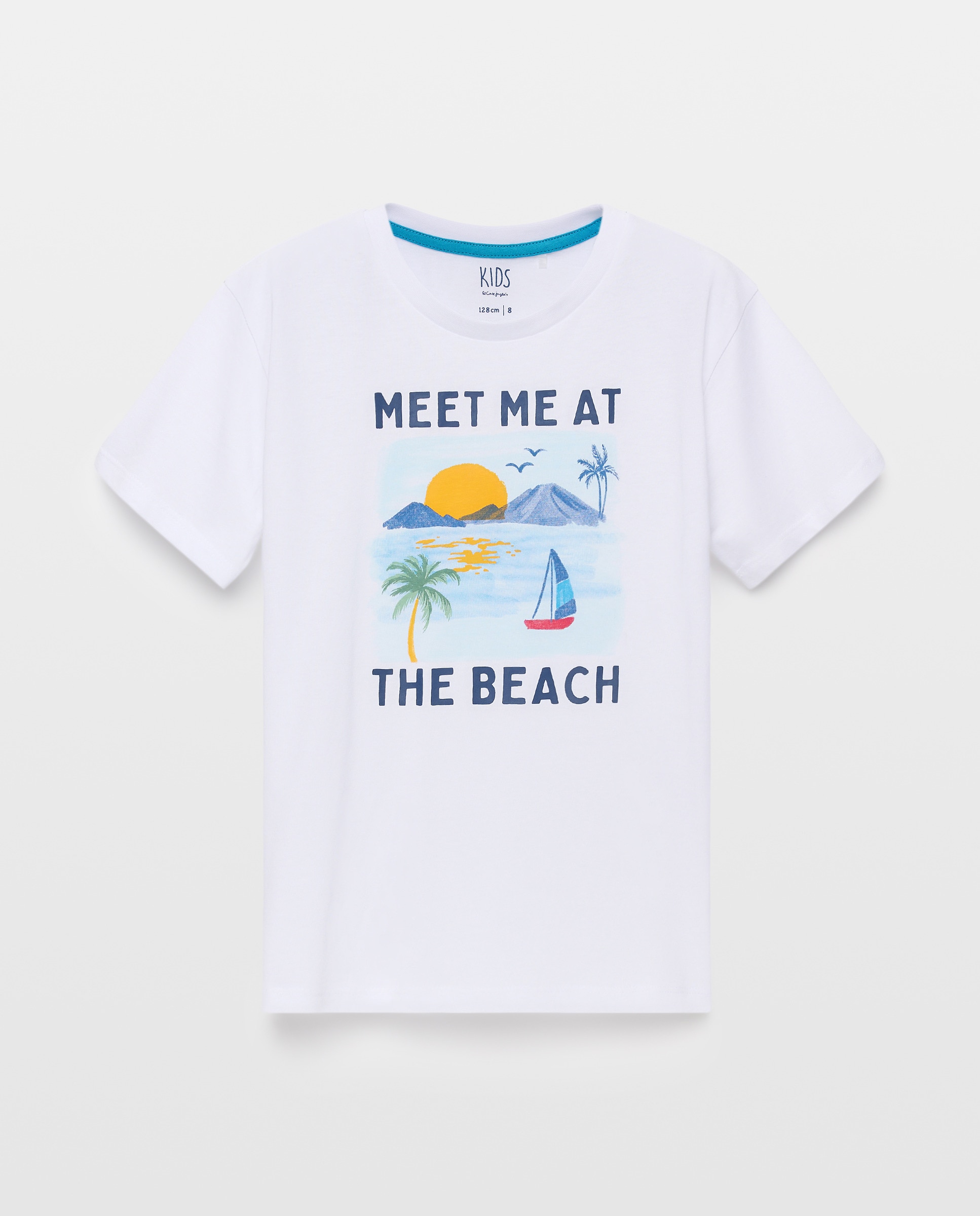T-shirt de Algodão Joy Ilhas Kids El Corte Inglés Branco-4