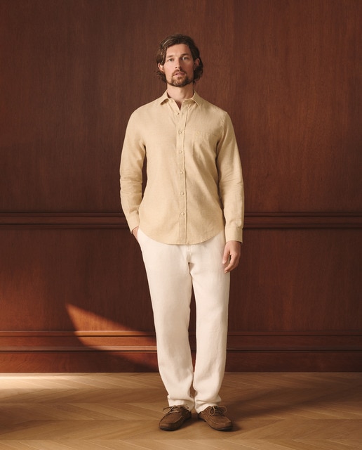 Imagem 0 de Camisa de Linho Slim Fit