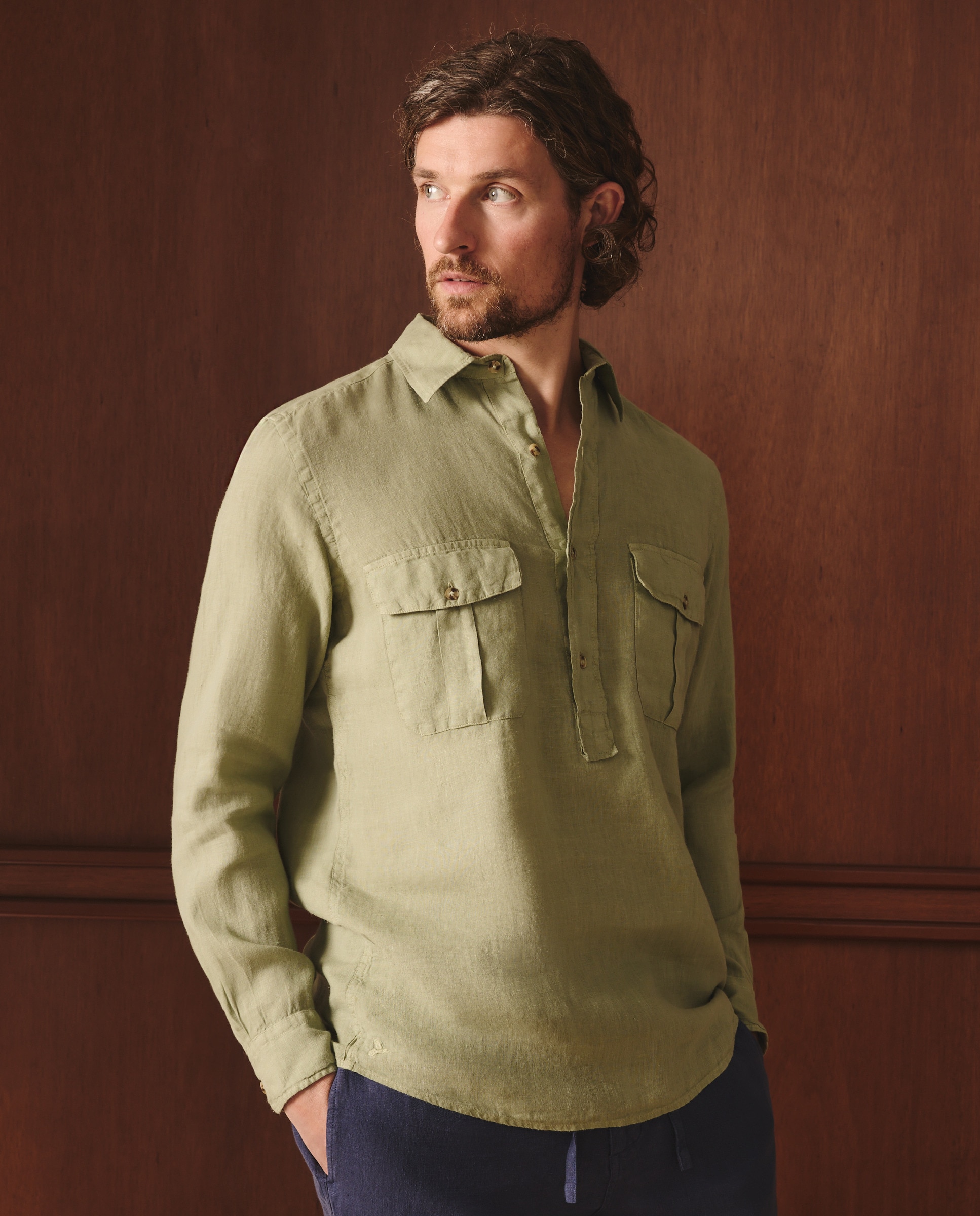 Imagem 0 de Camisa Classic Fit de Linho