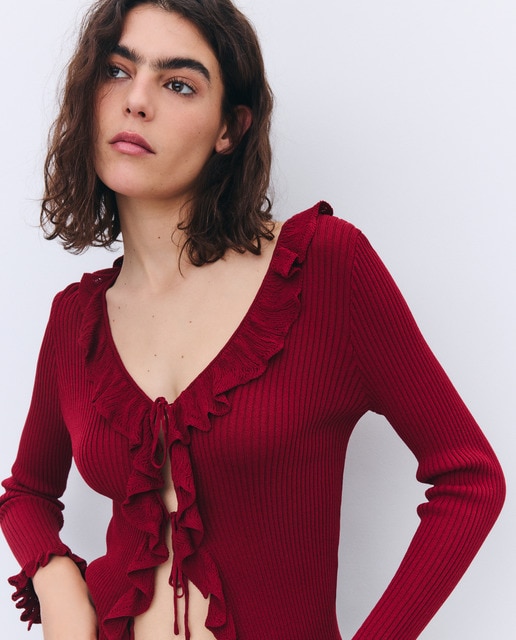 Imagem 0 de Casaco com Folhos