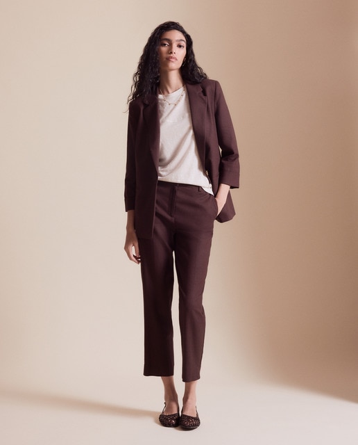 Imagem 0 de Calças pelo Tornozelo de Linho