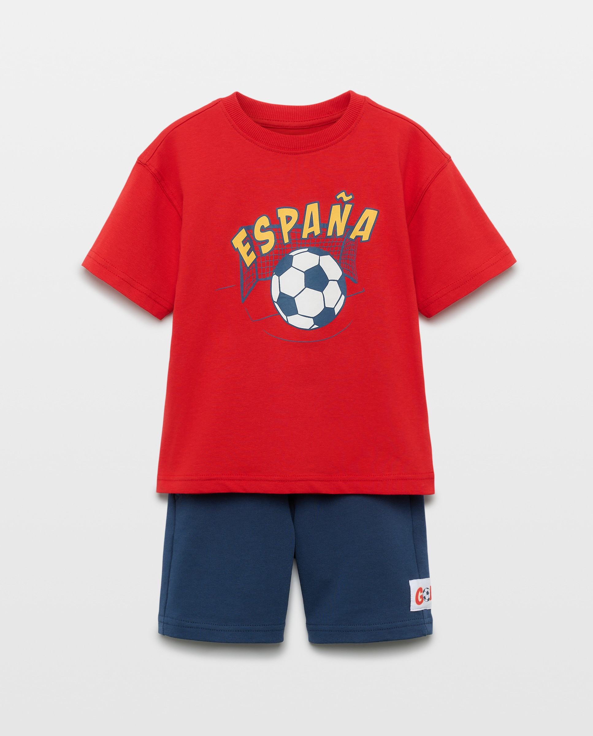 Imagem 0 de Conjunto de 2 Peças Curto Mundial para Criança