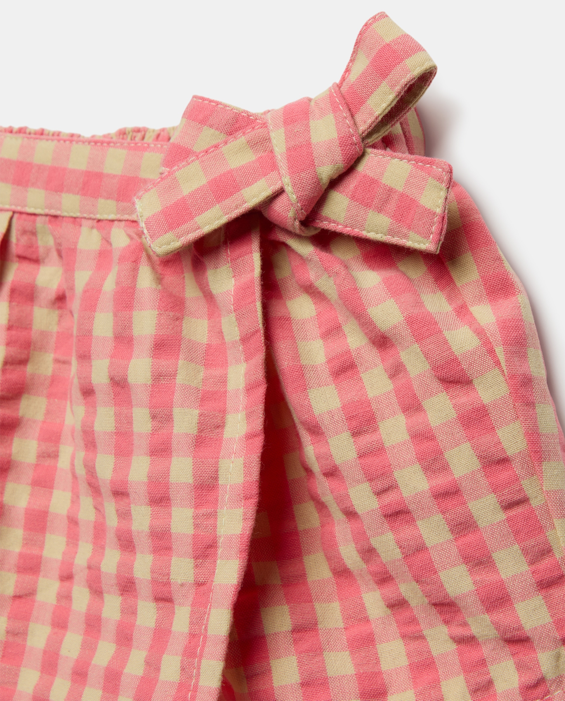 Bermudas de Algodão Estampadas de Bebé Rosa-3