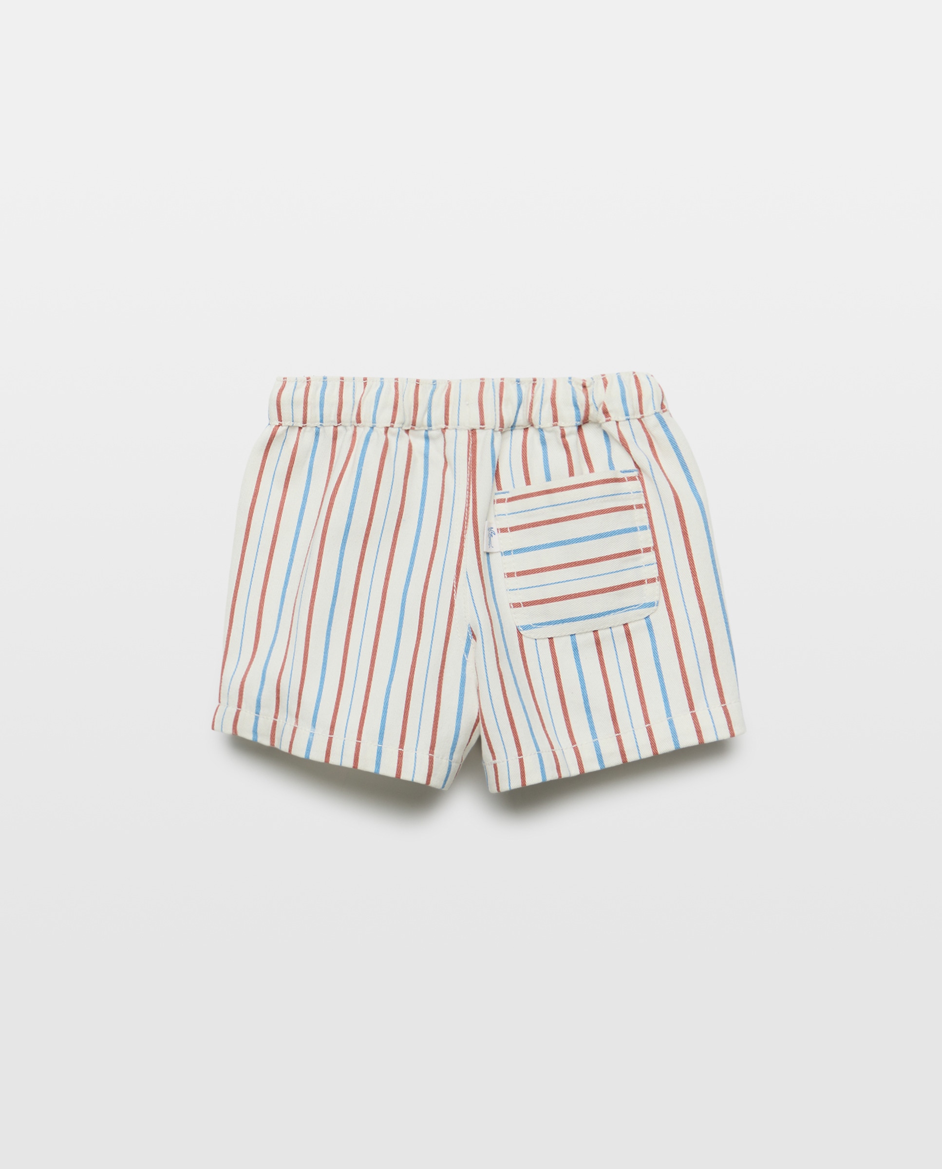 Bermudas Sarja às Riscas de Bebé Baby El Corte Inglés 120 Cru-2