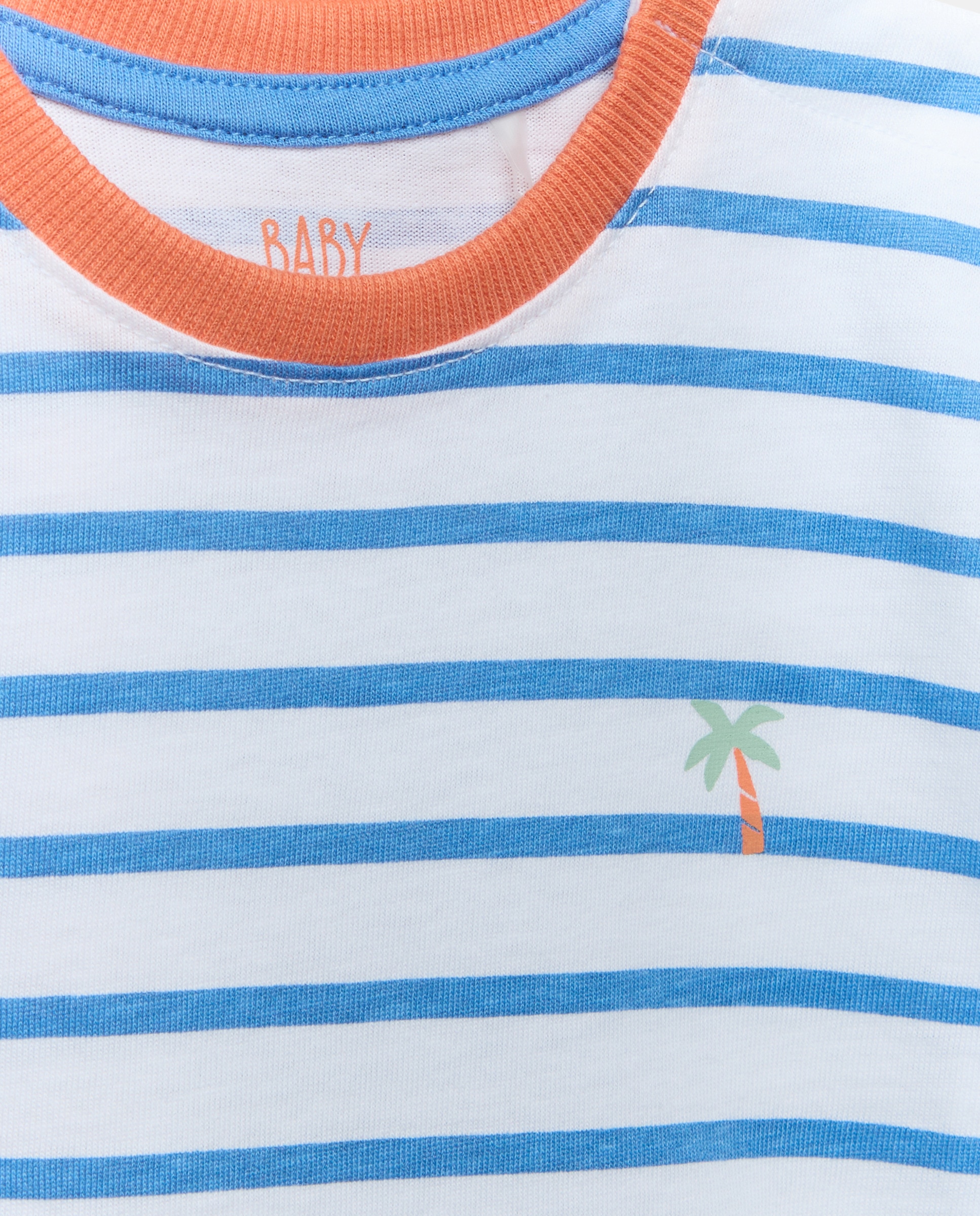 Pack de 2 Peças de Bebé com T-shirt de Manga Curta Baby El Corte Inglés Azul-3