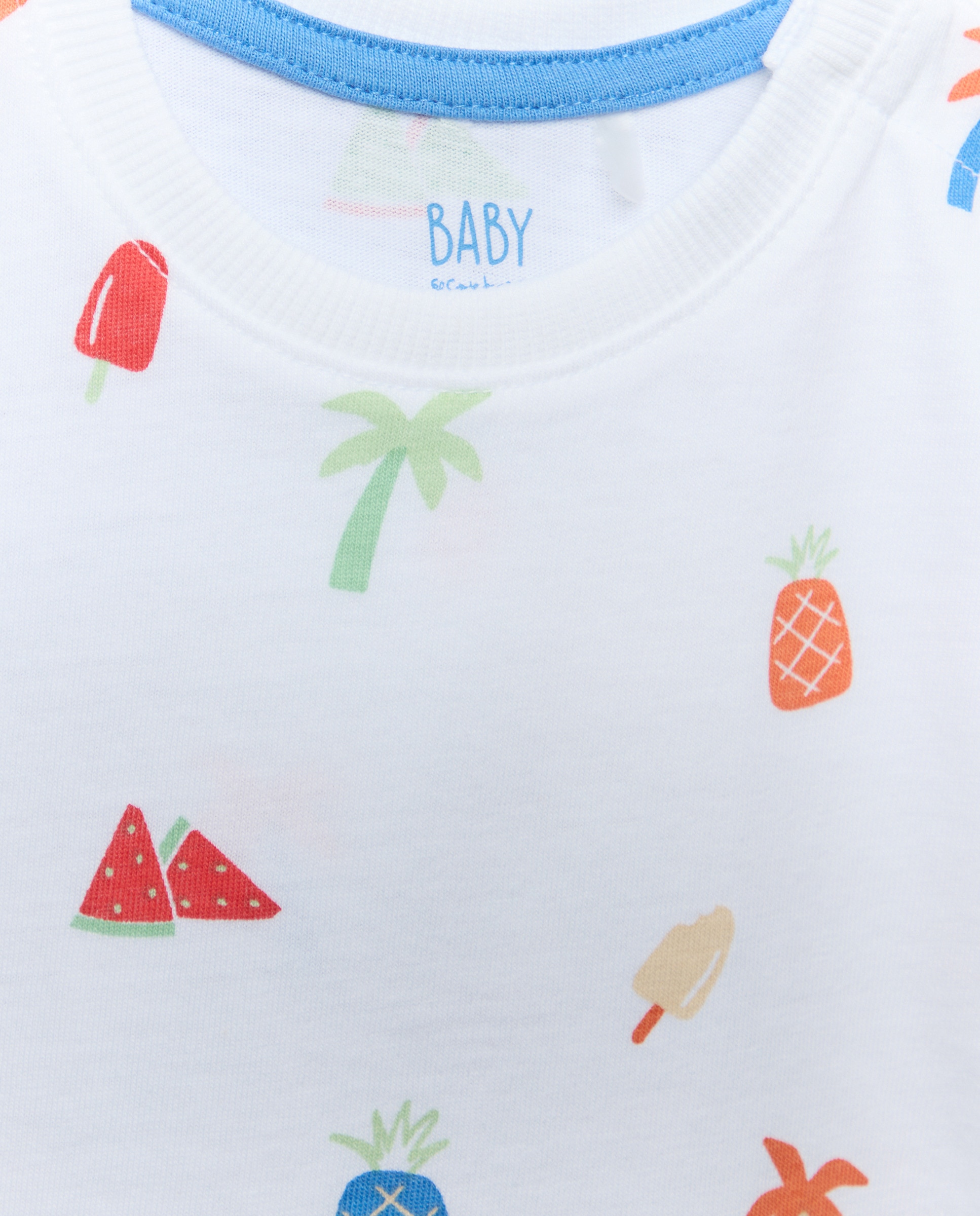 Pack de 2 Peças de Bebé com T-shirt de Manga Curta Baby El Corte Inglés Multicolor-3