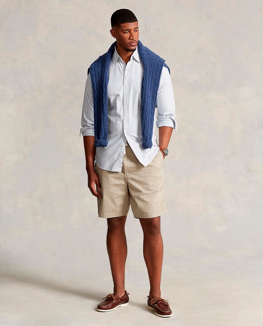 Imagem 0 de Bermudas de homem Polo Ralph Lauren lisas azuis tamanhos grandes