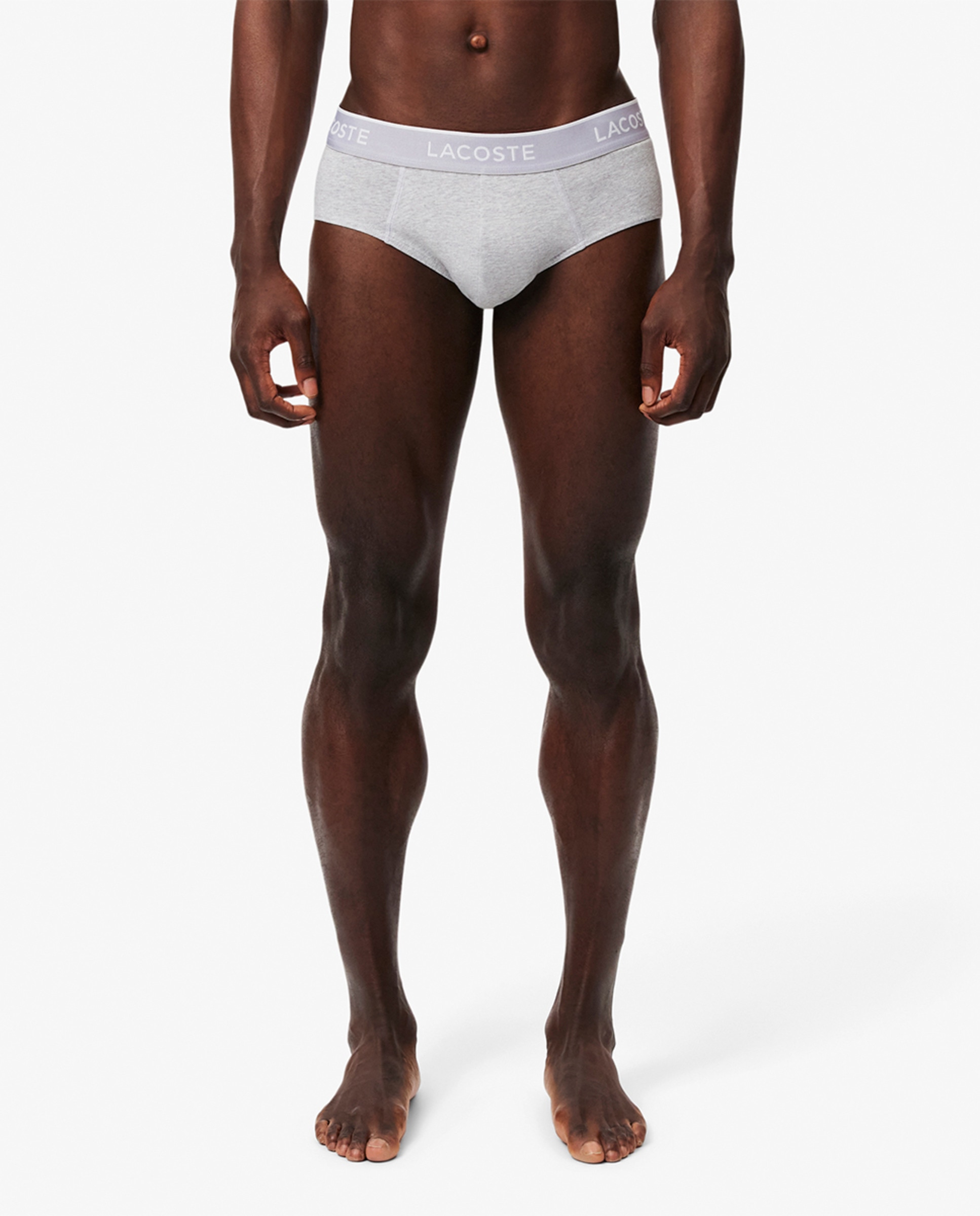 Pack de 3 Boxers de Algodão Monocromáticos com Logótipo na Cintura Multicolor-3