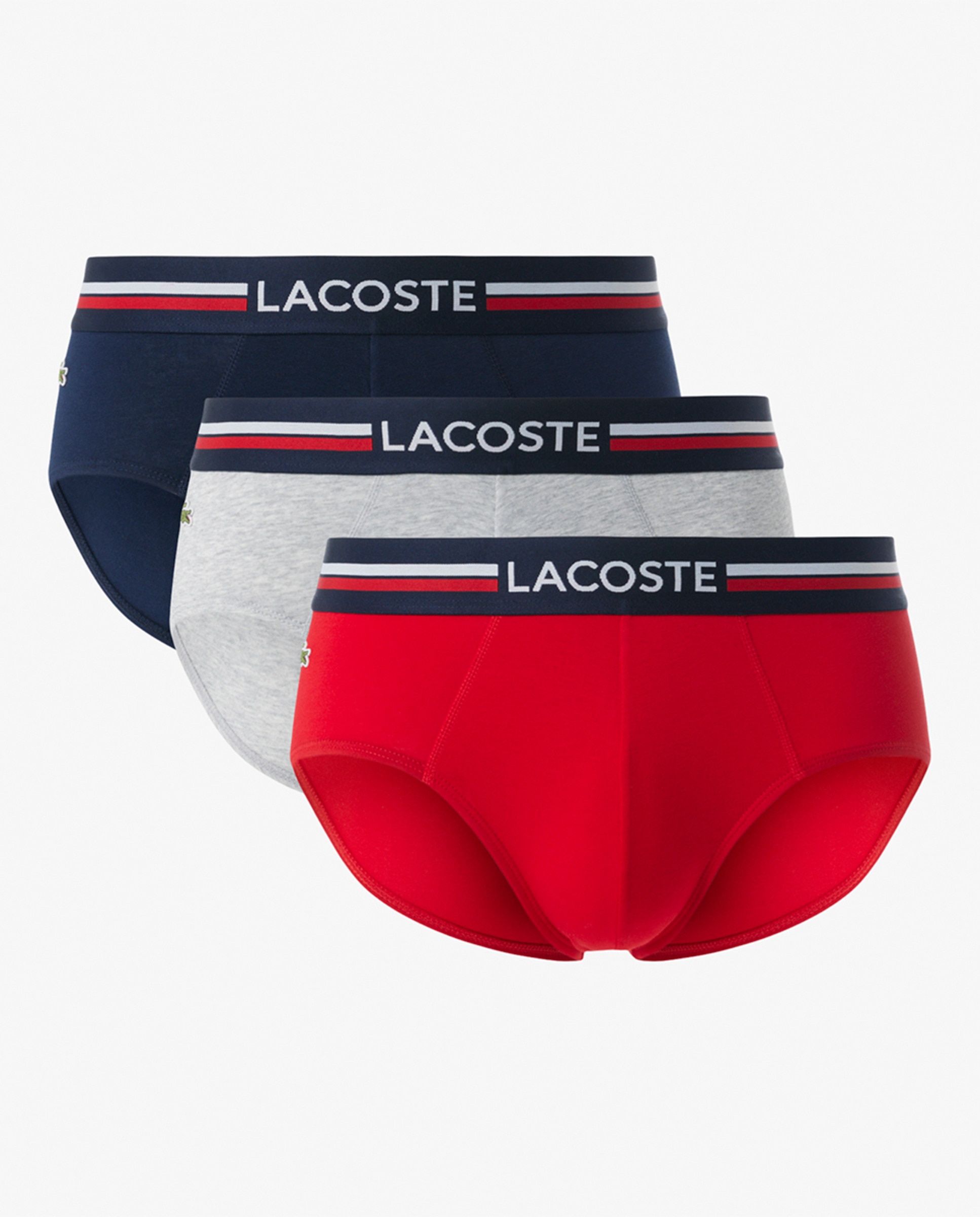 Pack de 3 Boxers de Algodão Monocromáticos com Logótipo na Cintura Multicolor-6