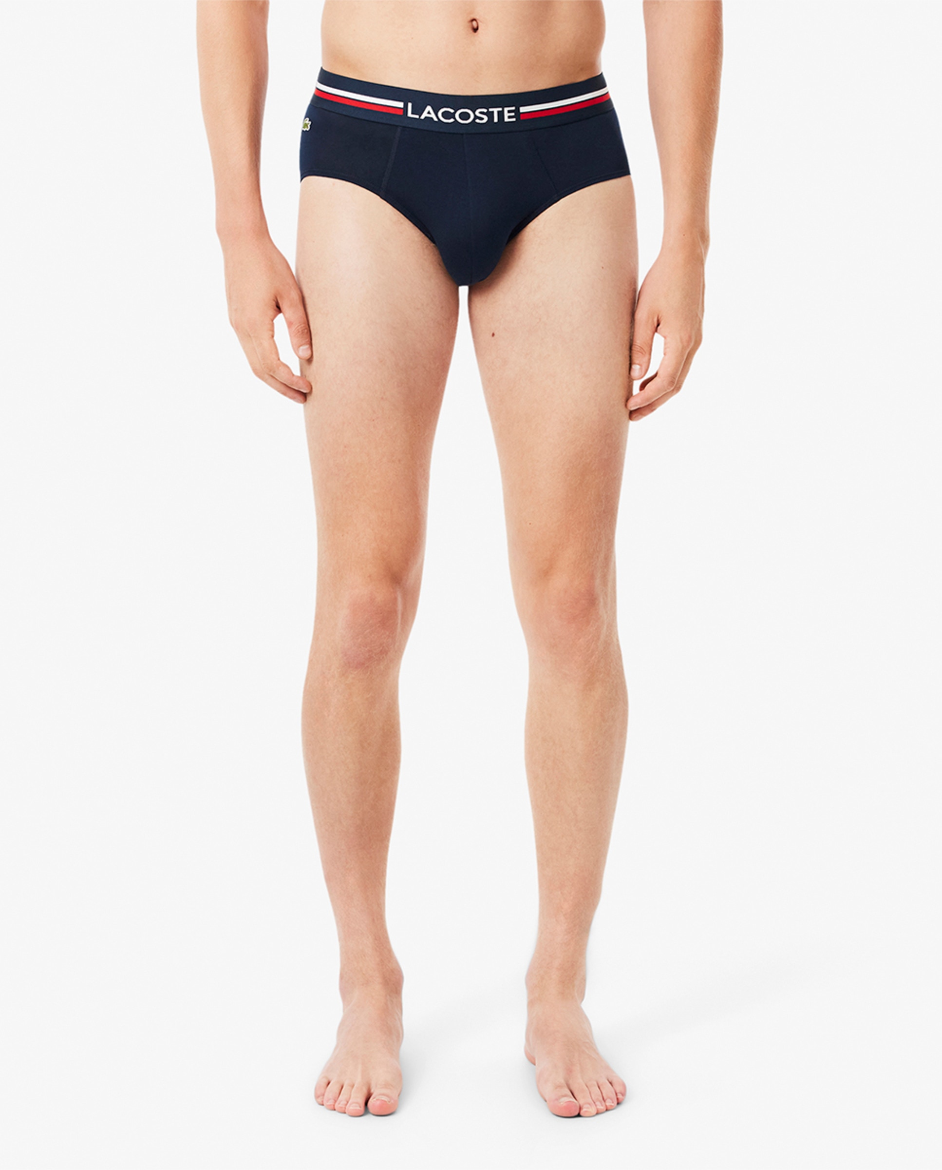 Pack de 3 Boxers de Algodão Monocromáticos com Logótipo na Cintura Multicolor-4