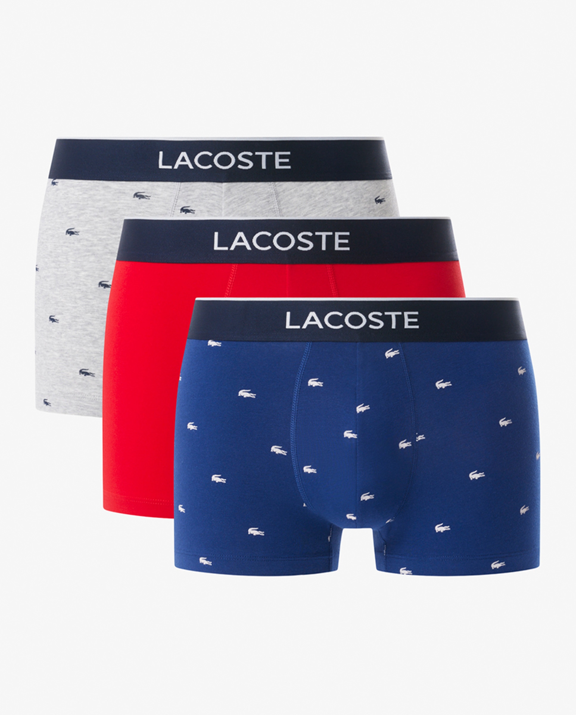Pack de 3 Boxers de Algodão com Logótipo na Cintura Multicolor-7