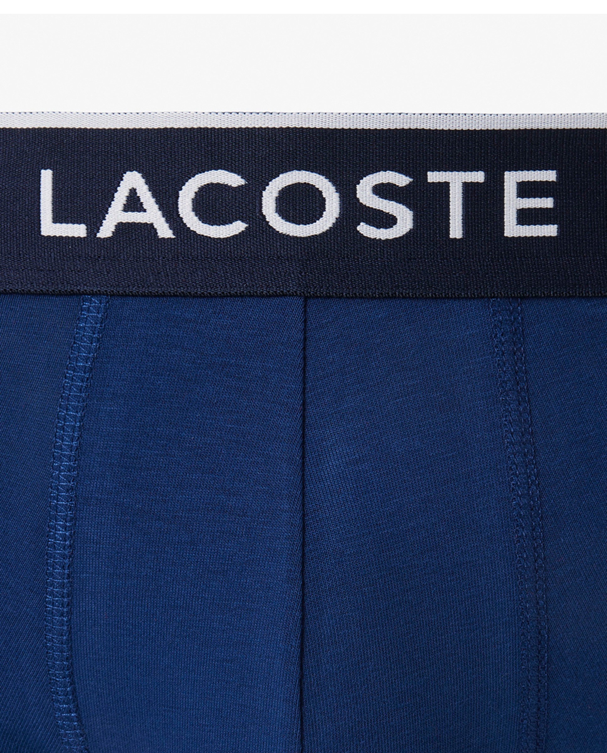 Pack de 3 Boxers de Algodão Elástico com Logótipo na Cintura Azul-3