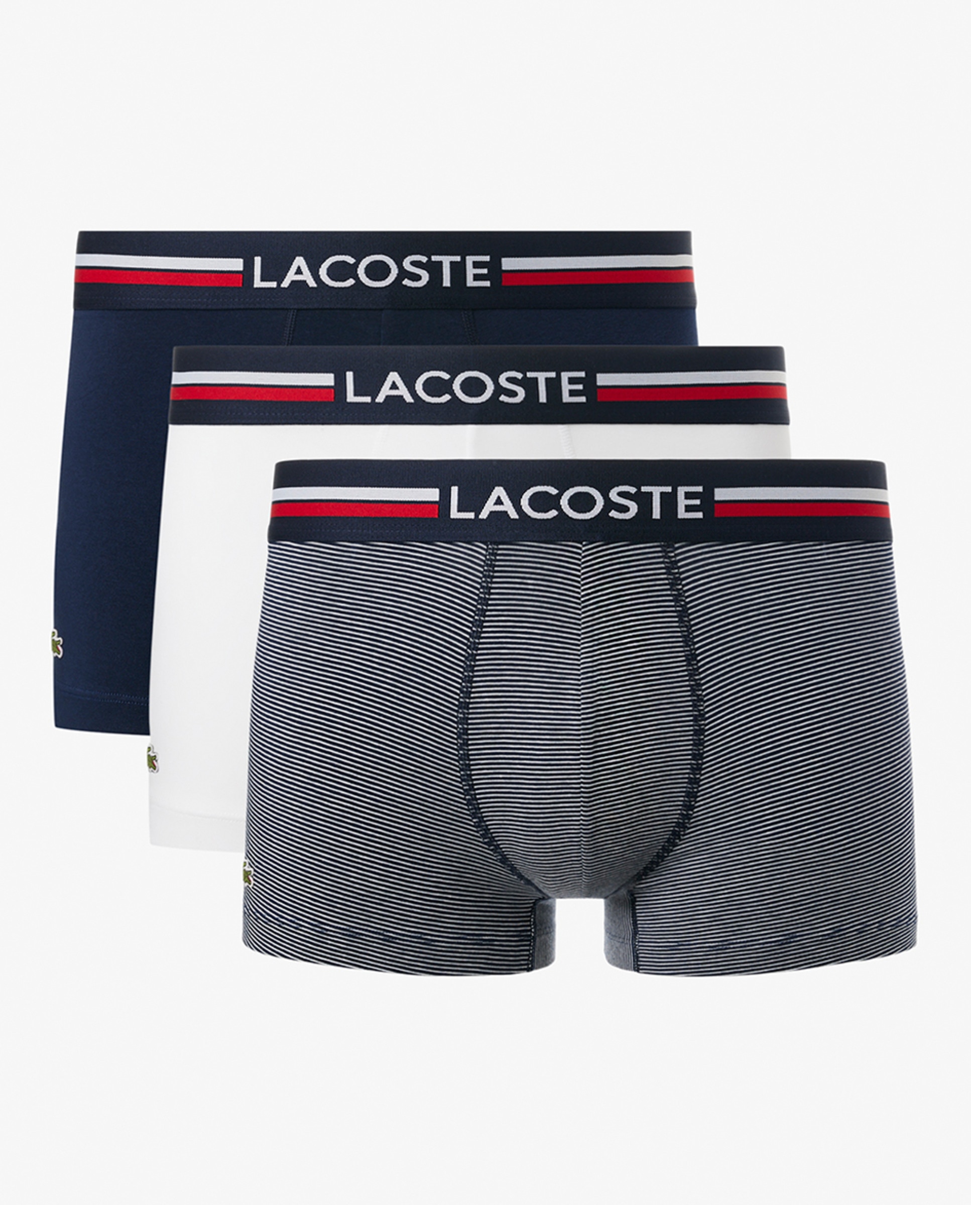 Pack de 3 Boxers de Algodão Elástico com Logótipo na Cintura Multicolor-6