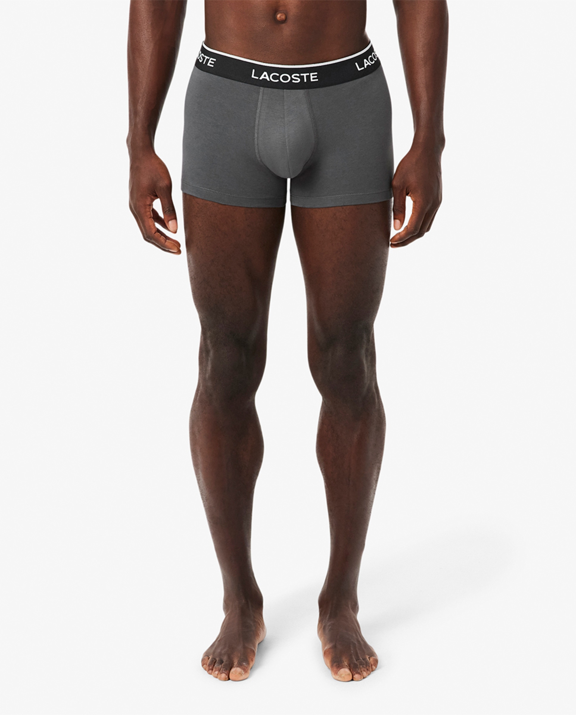 Pack de 3 Boxers de Algodão Elástico com Logótipo na Cintura Multicolor-4