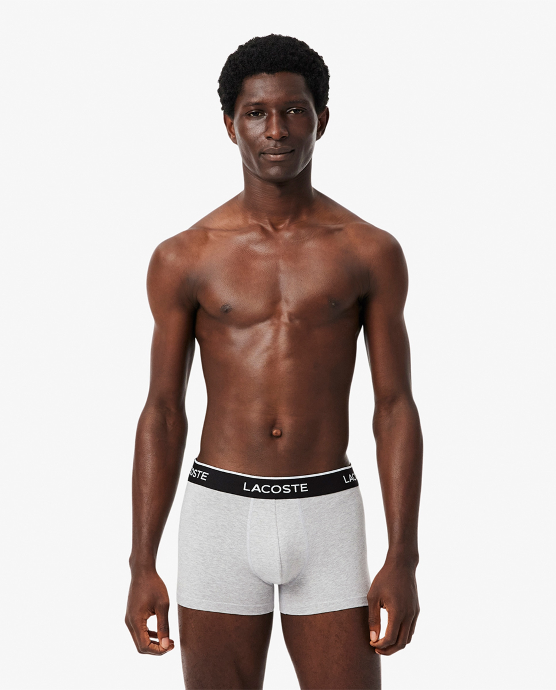 Pack de 3 Boxers de Algodão Elástico com Logótipo na Cintura Multicolor-3