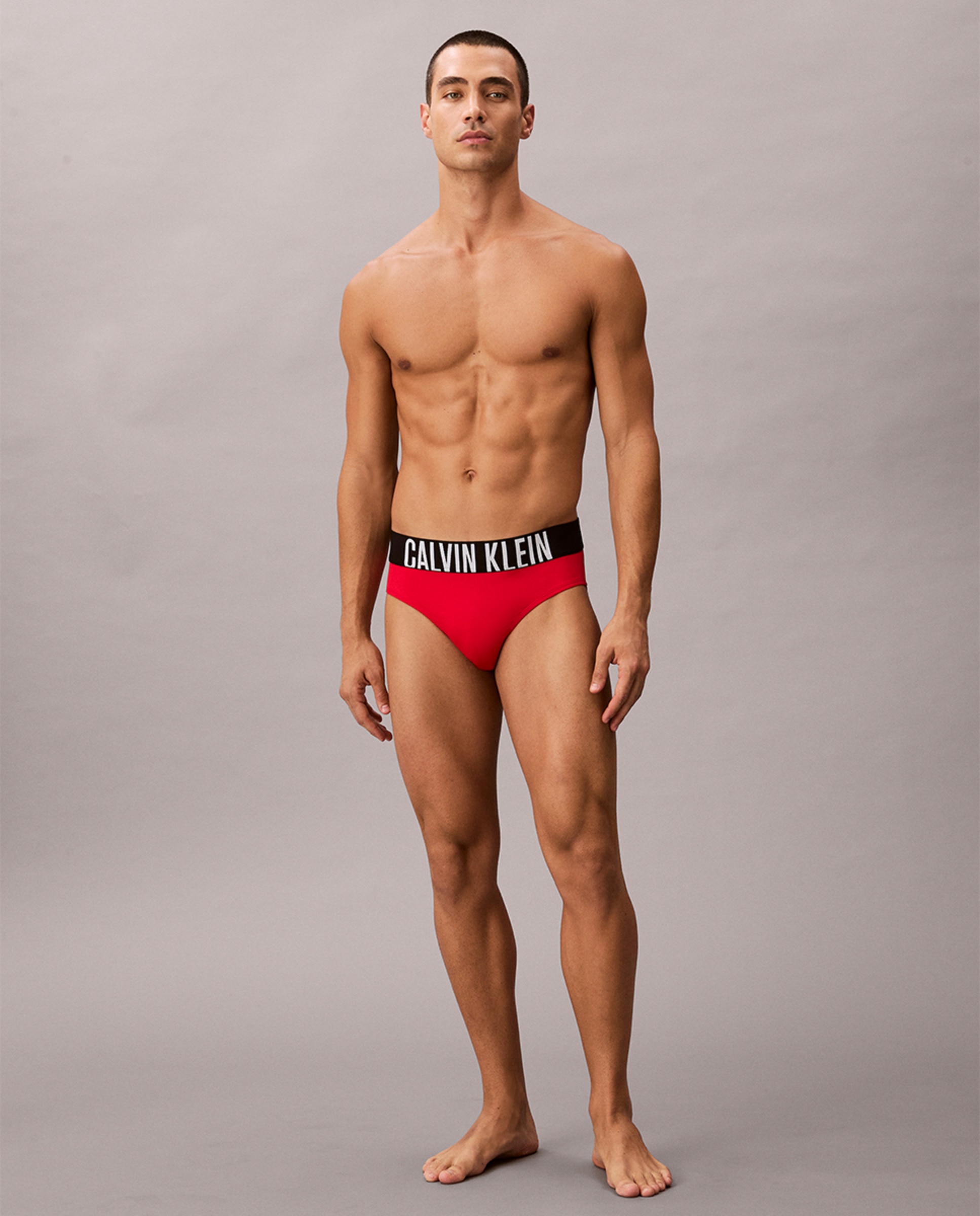Slip de Banho com Cós Vermelho-6