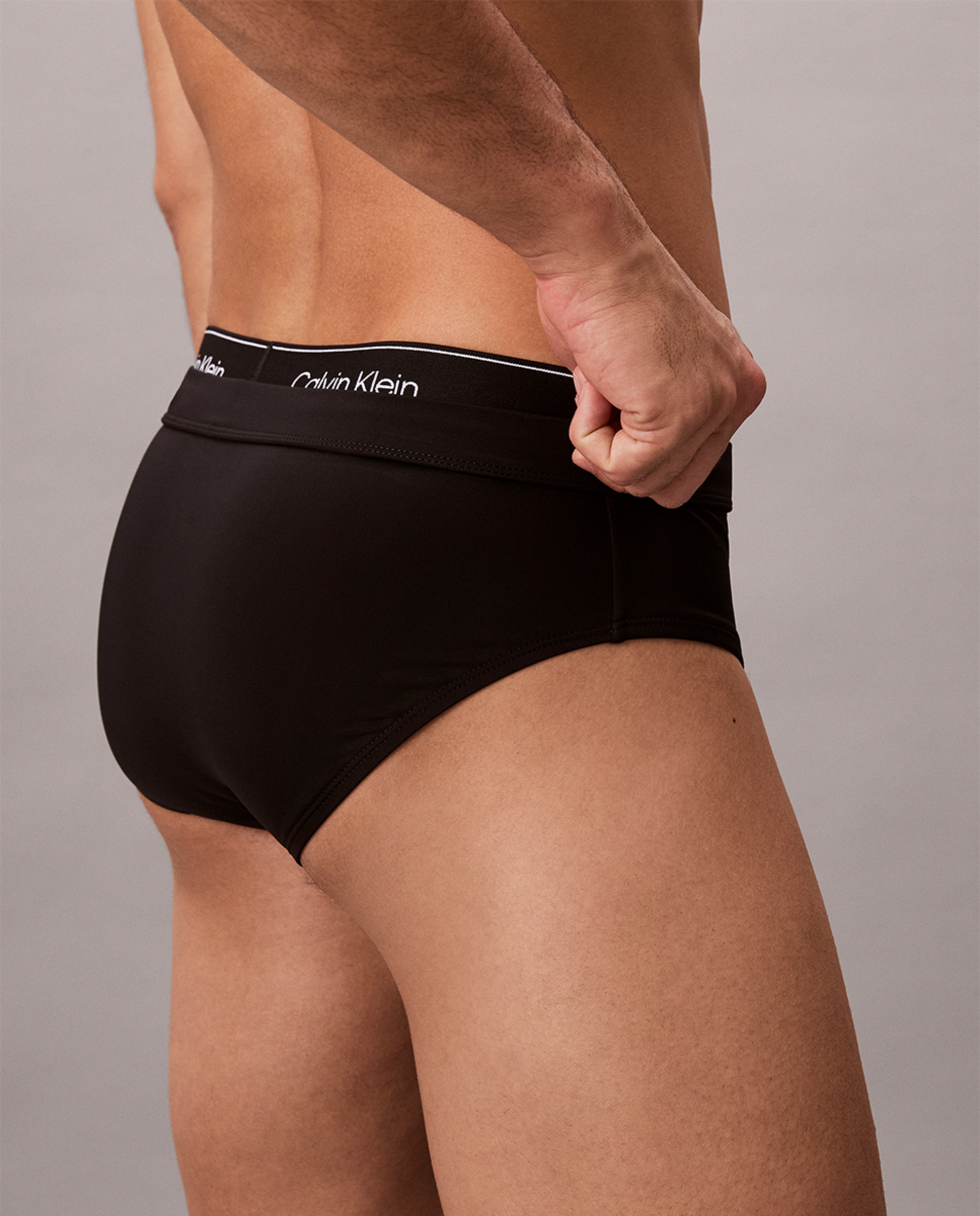 Slip de Banho com Cós Duplo Preto-3