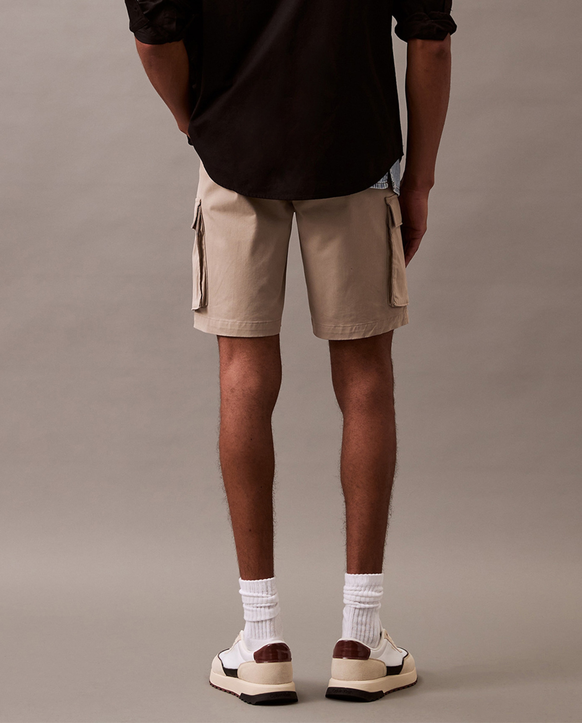 Calções Cargo Bege-6