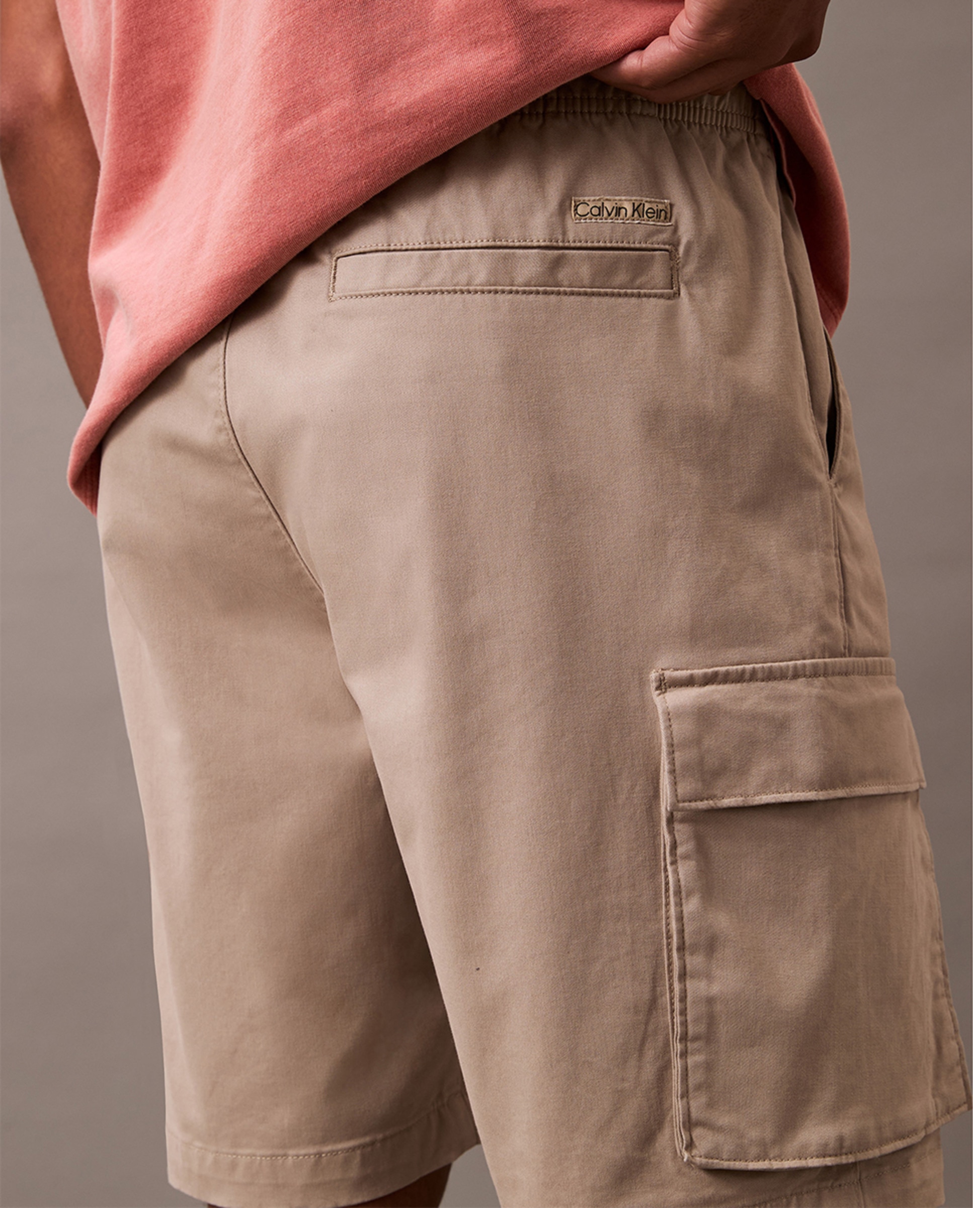 Calções Cargo Bege-3