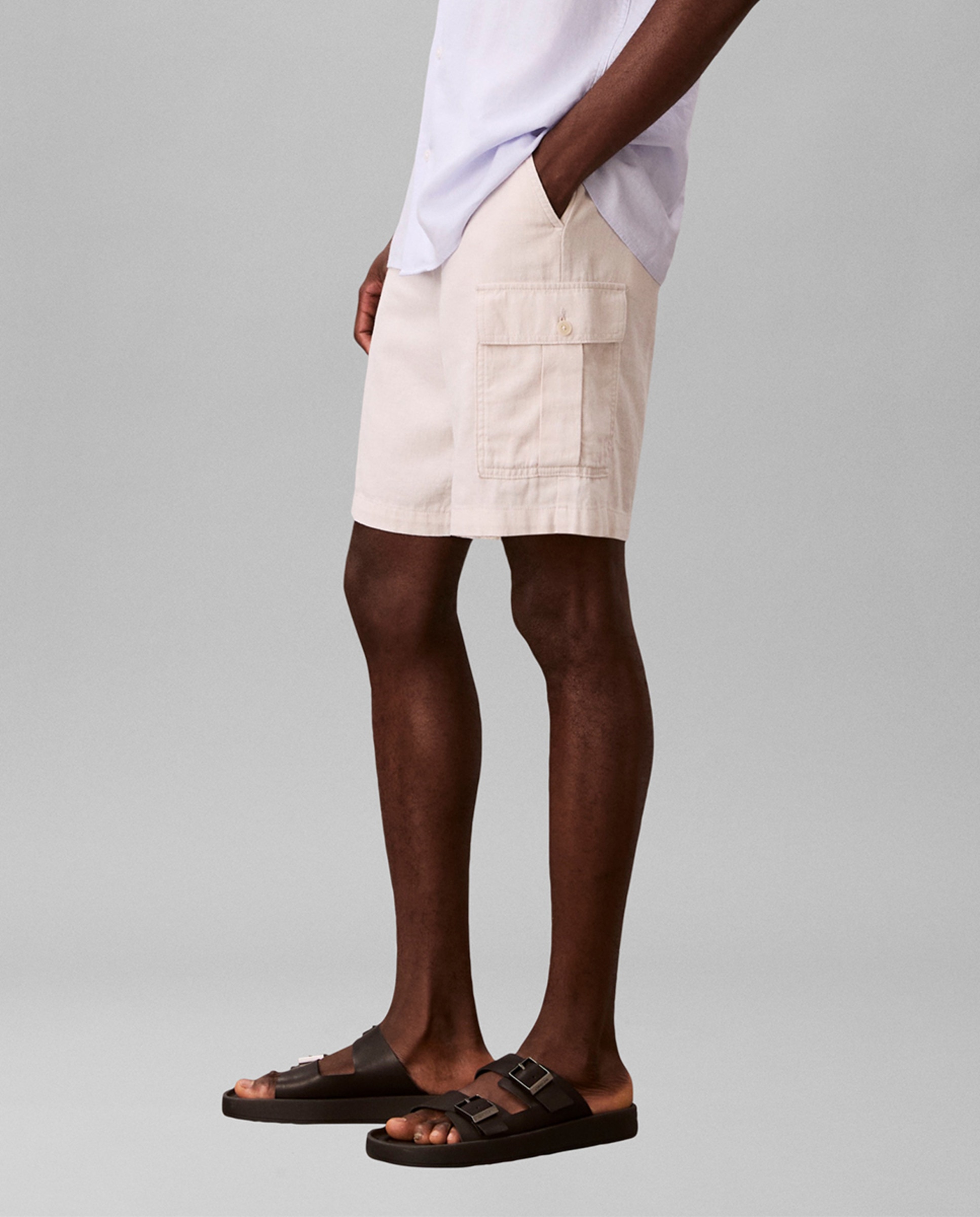 Calções Cargo Branco-2