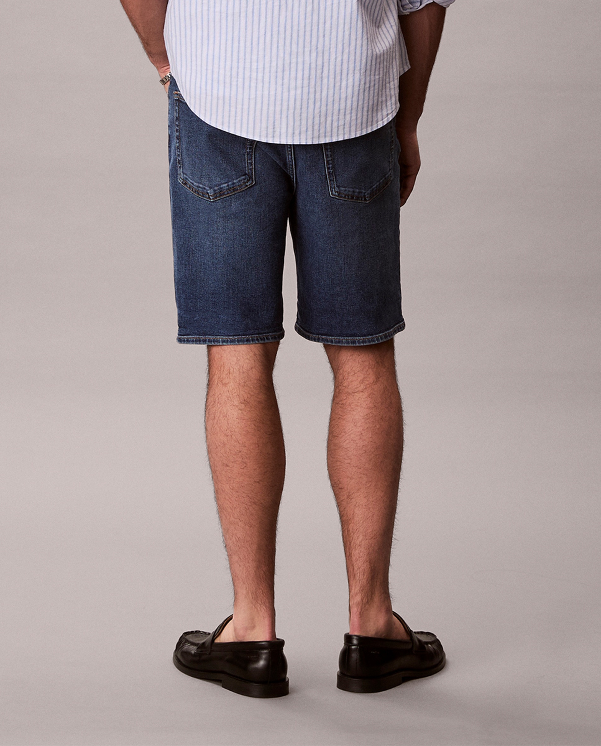 Calções de Ganga Slim Fit Azul-4