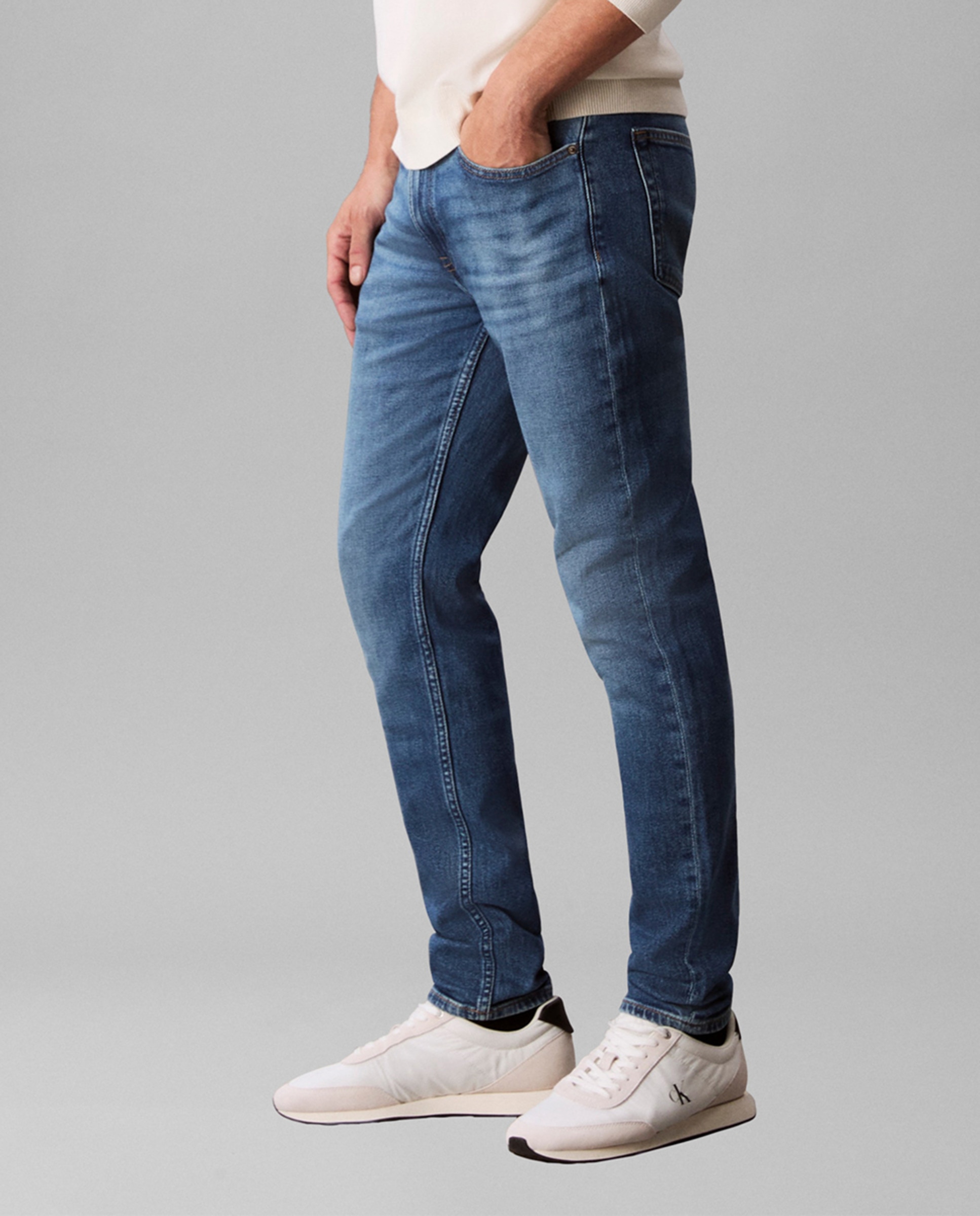 Jeans Slim Taper Azul-4