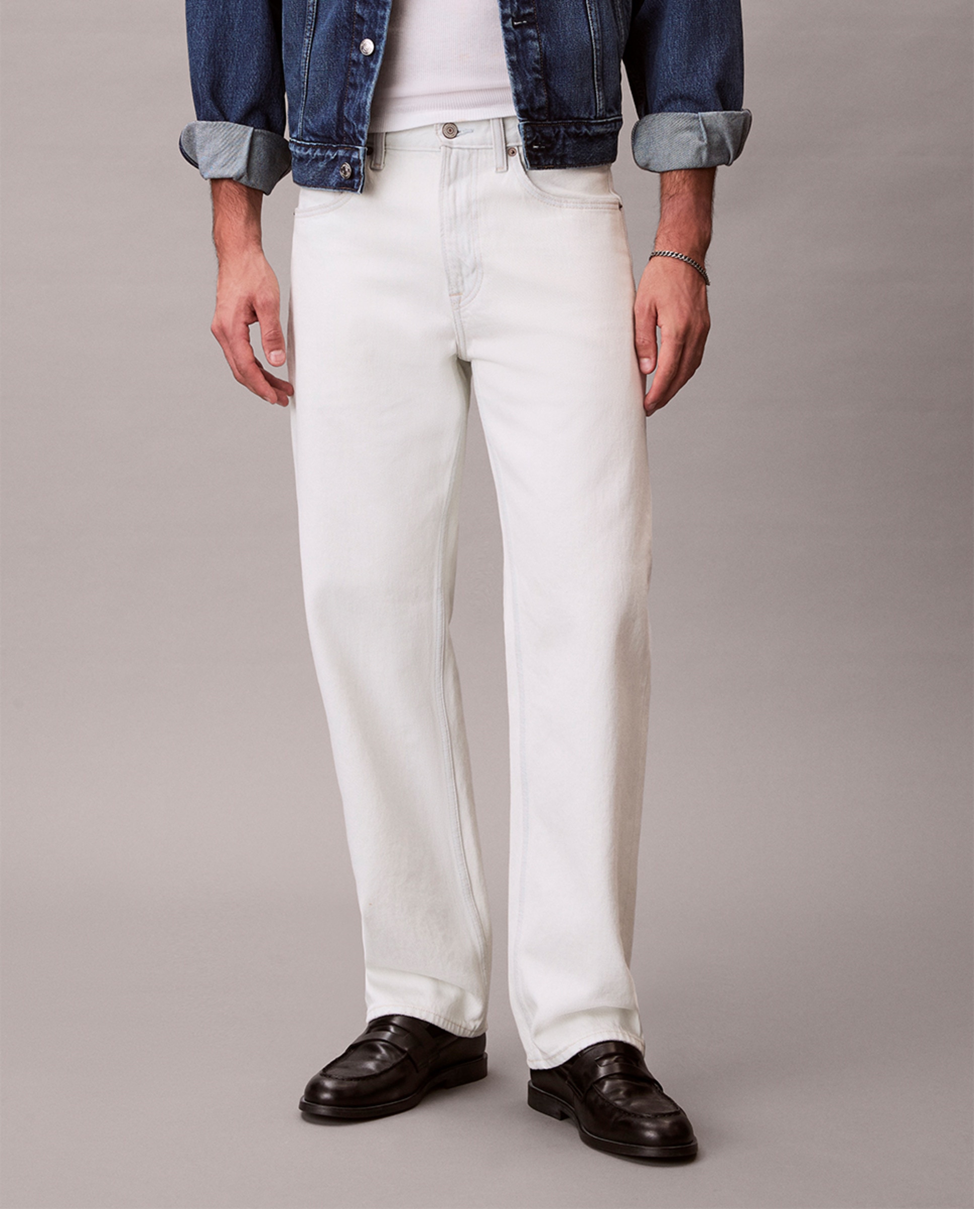 Jeans Straight Fit 90s Branco-3