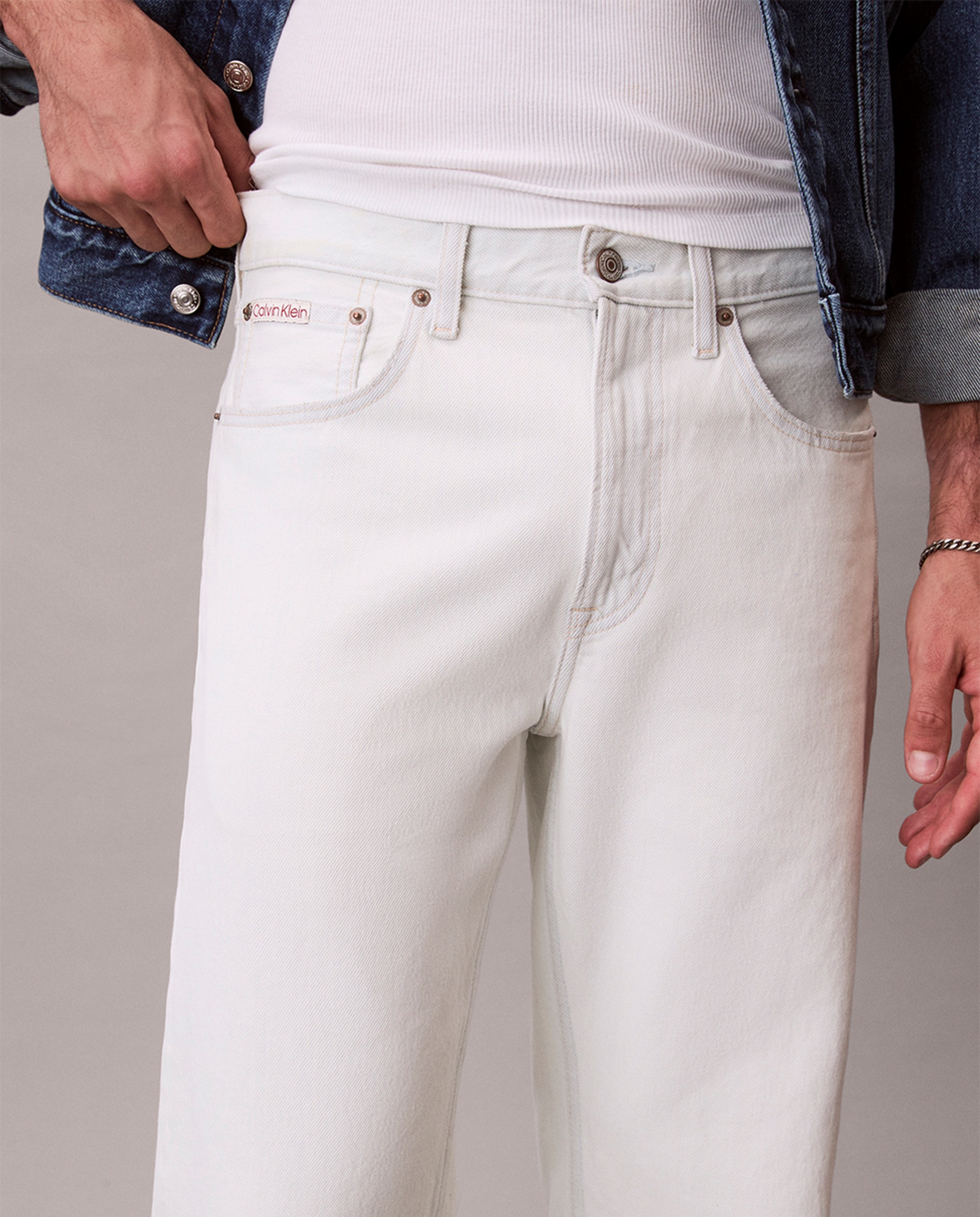 Jeans Straight Fit 90s Branco-4