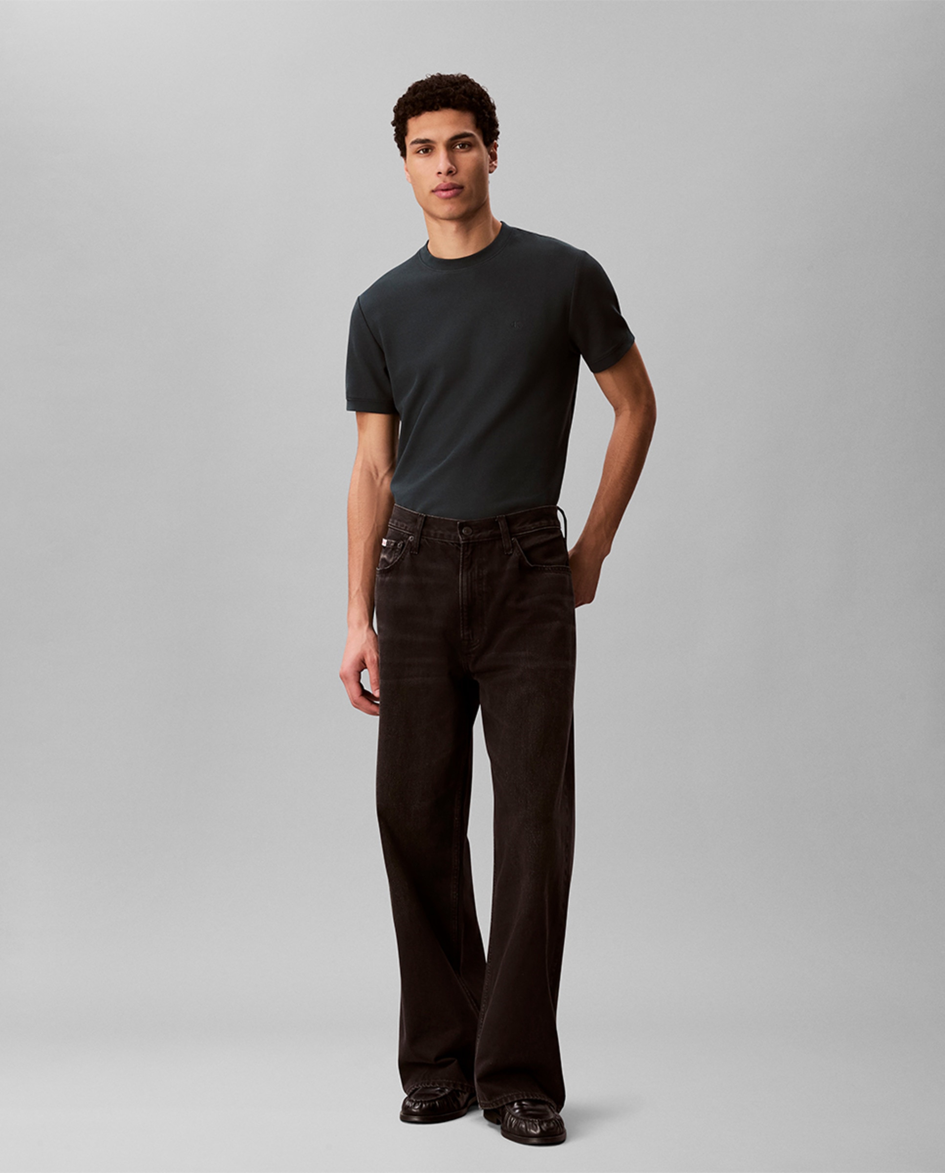 T-shirt Slim Fit Verde-escuro-6