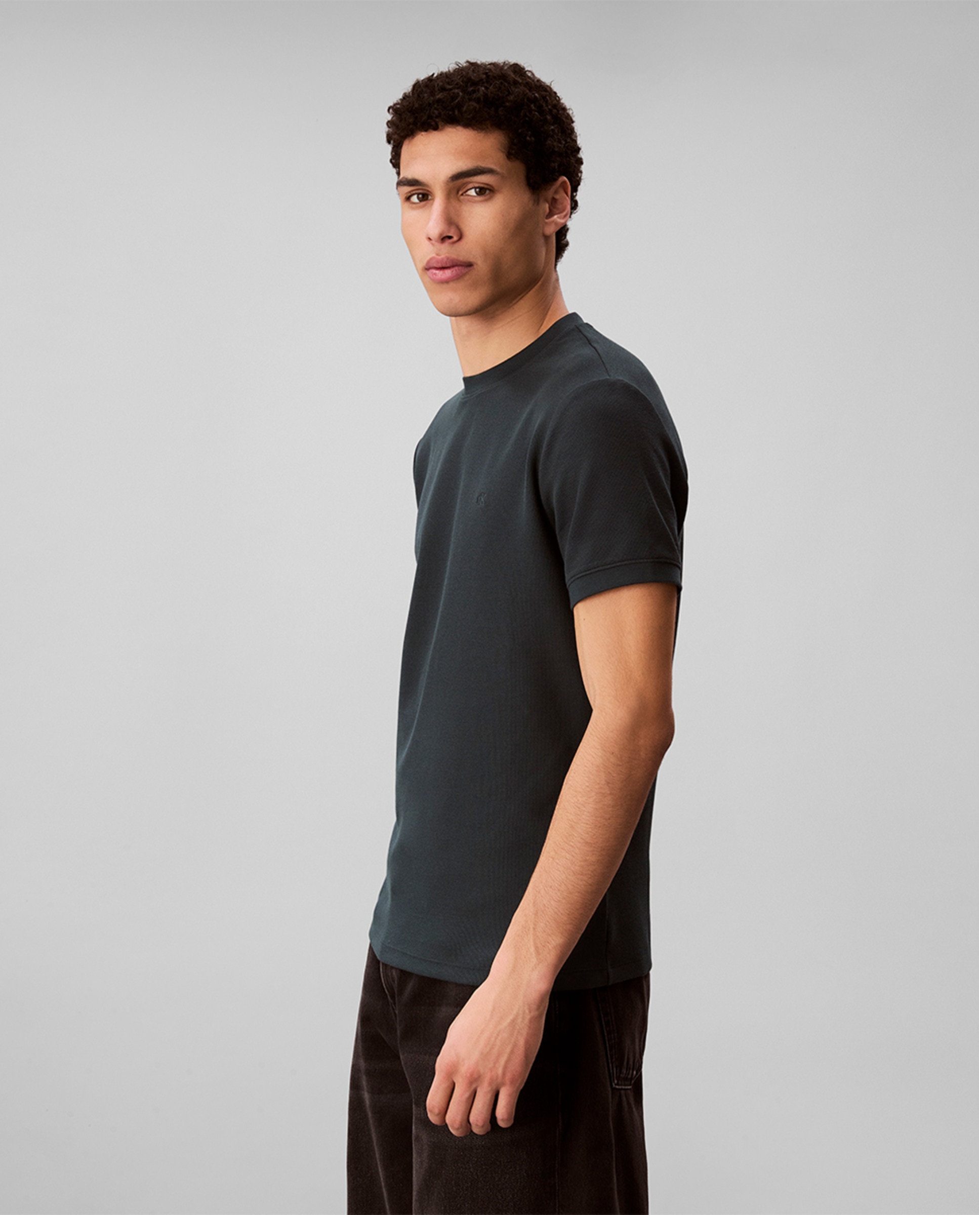 T-shirt Slim Fit Verde-escuro-4
