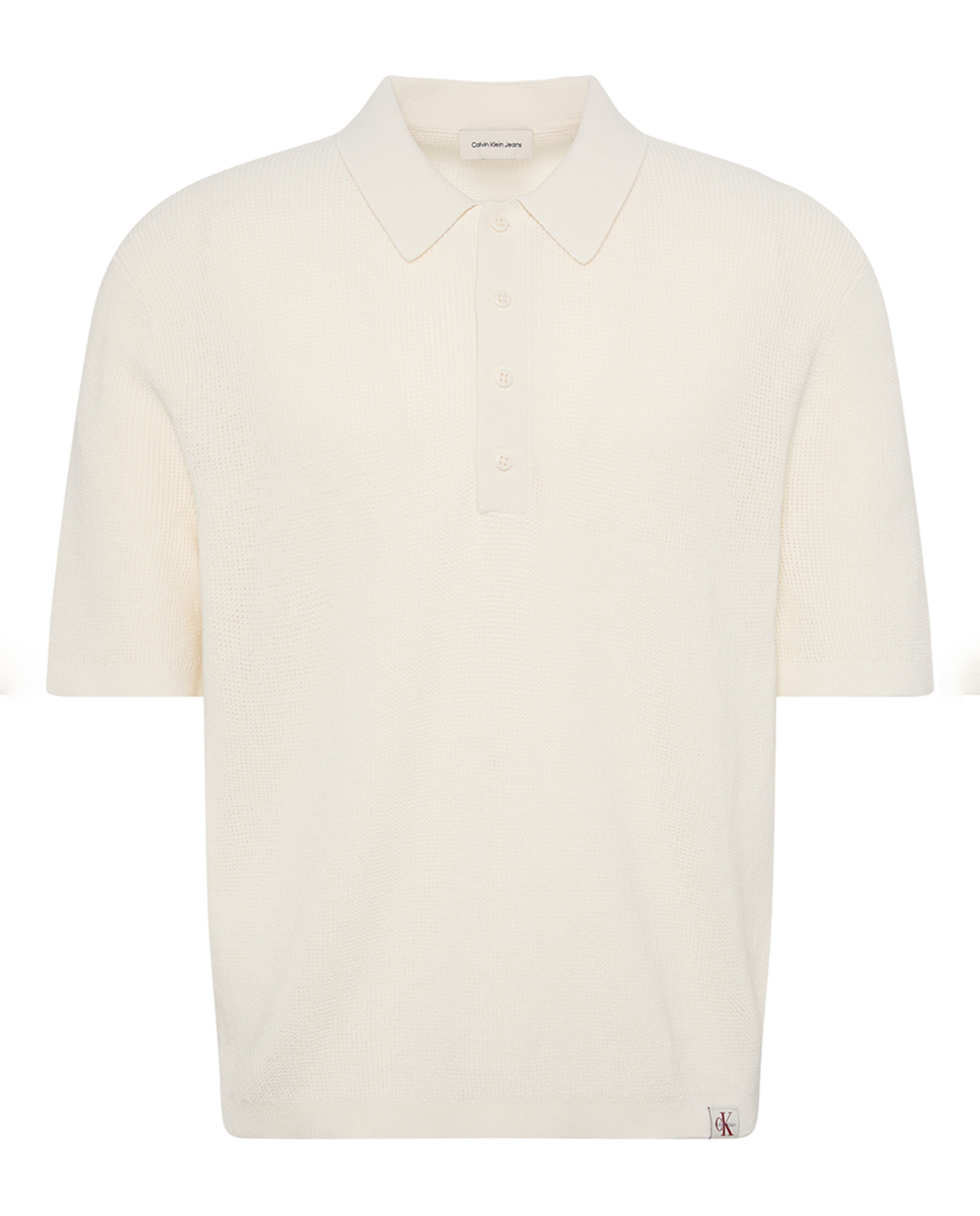 Polo Waffle Creme-5