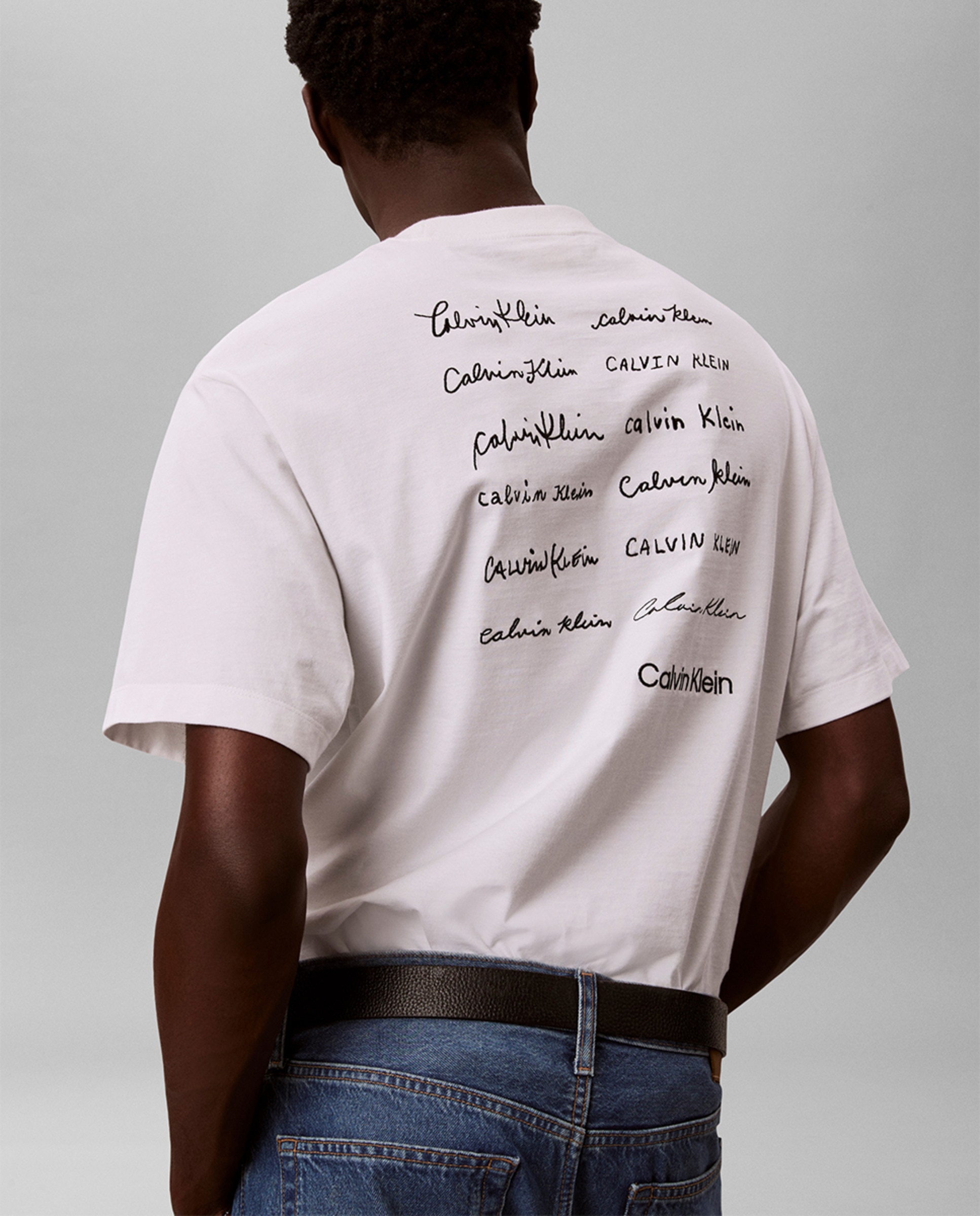 T-shirt Relaxed Fit com Logótipo Branco-3