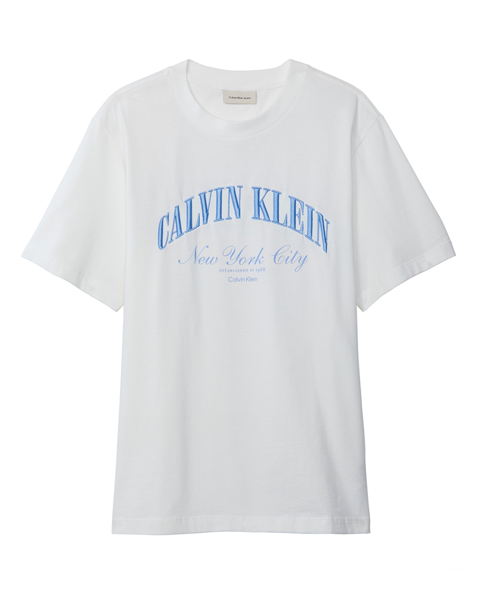 T-shirt Easy Fit com Logótipo Branco-5