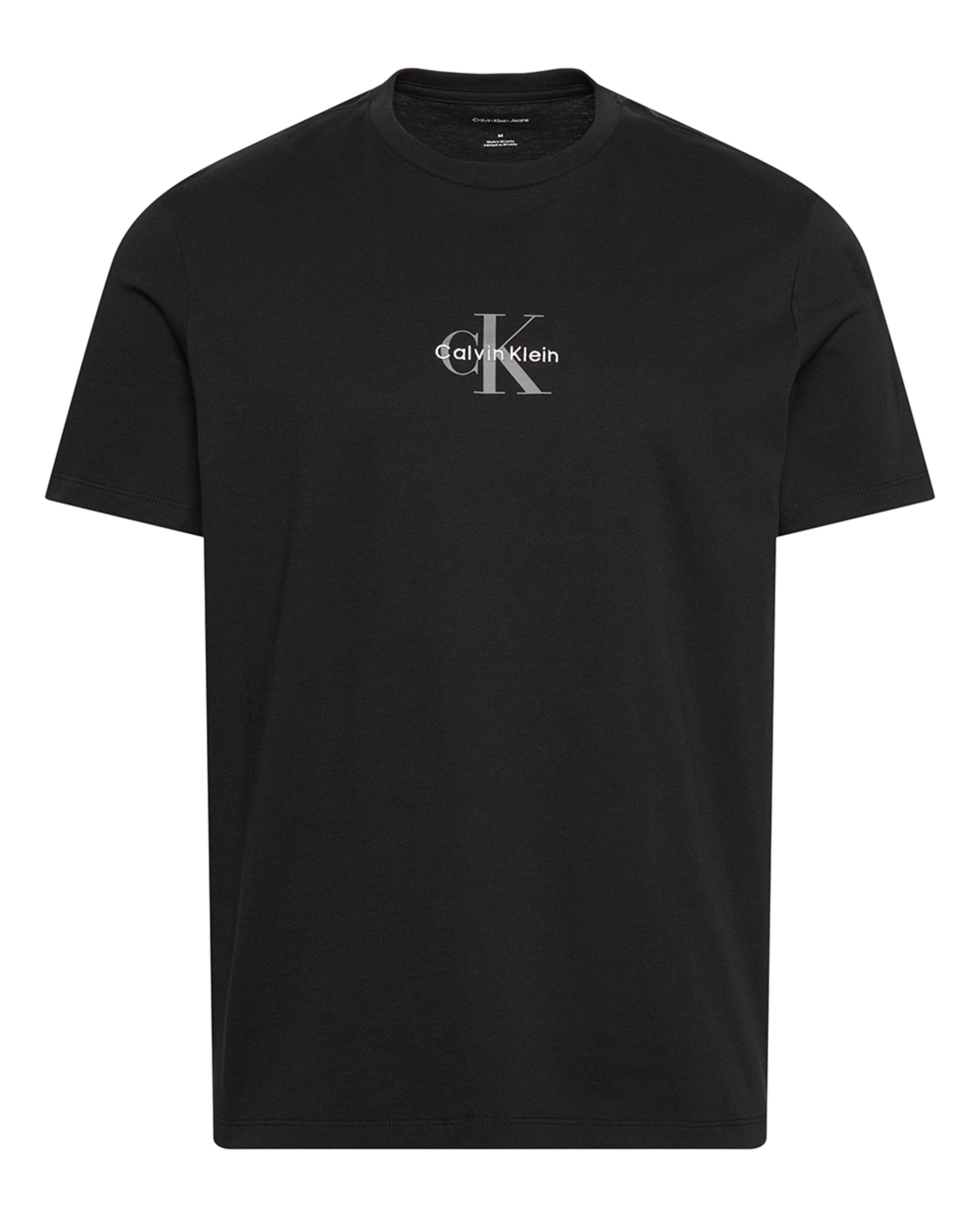 T-shirt com Micro Logótipo Preto-4