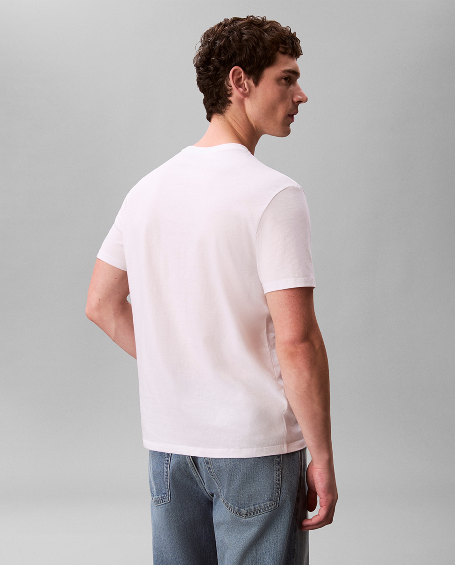 T-shirt com Micro Logótipo Branco-2