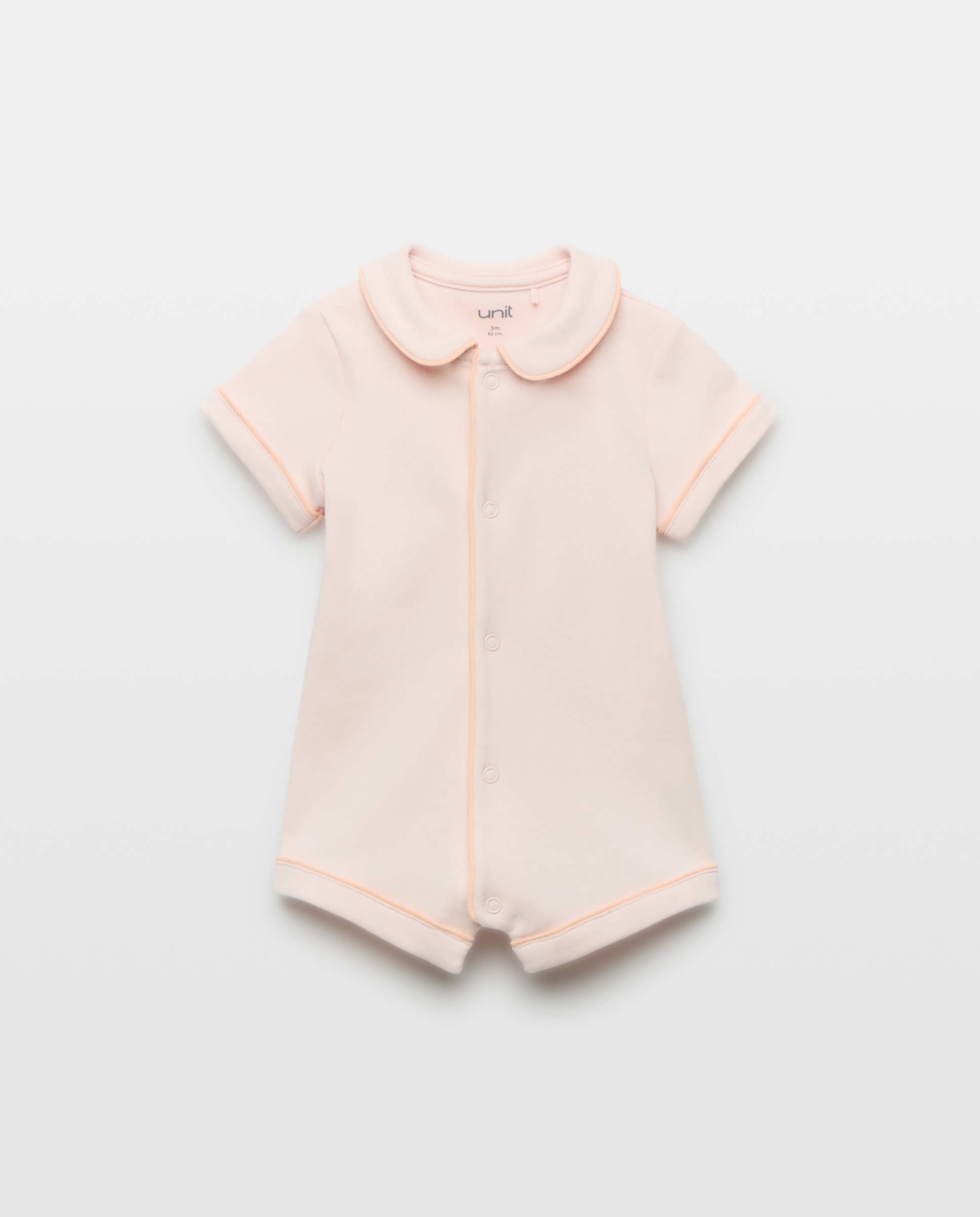 Imagen 0 de Pijama de bebé manga corta con contrastes